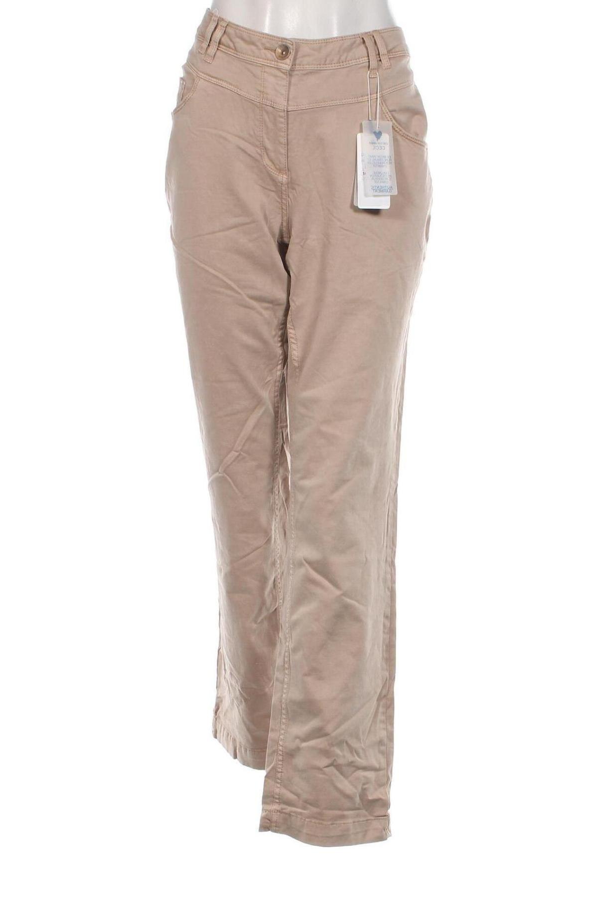 Dámské kalhoty  Cecil, Velikost XL, Barva Béžová, Cena  202,00 Kč