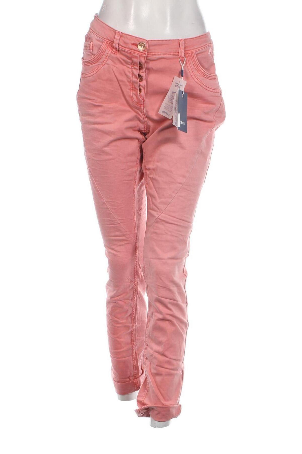 Pantaloni de femei Cecil, Mărime L, Culoare Roz, Preț 37,20 Lei