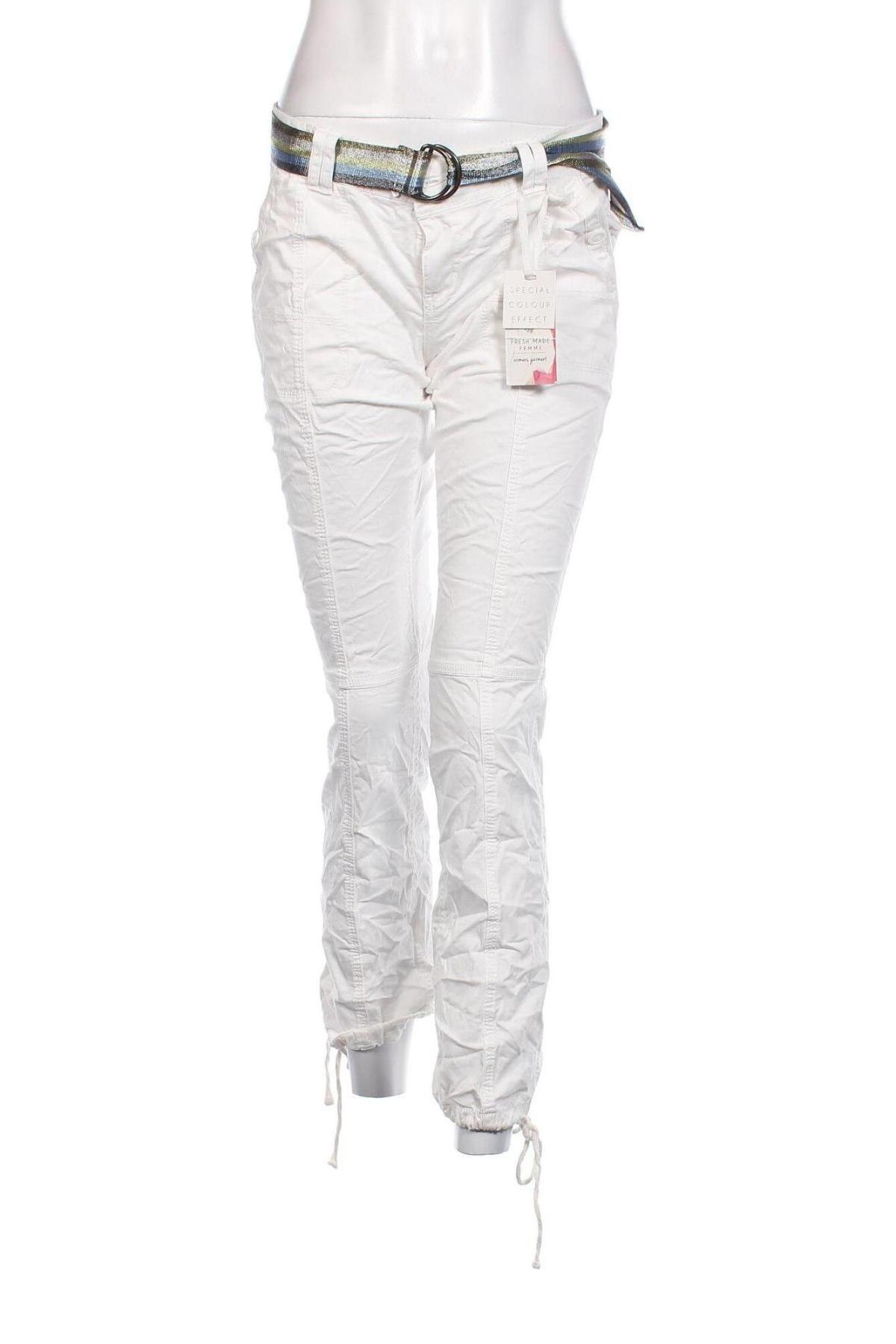 Γυναικείο παντελόνι Fresh Made, Μέγεθος M, Χρώμα Λευκό, Τιμή 8,52 €