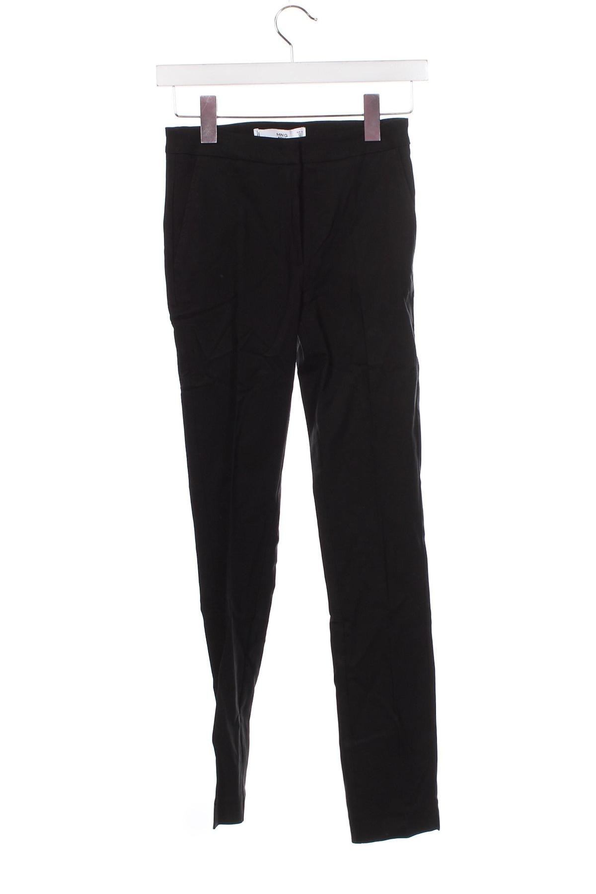 Дамски панталон Mango, Размер XS, Цвят Черен, Цена 14,28 лв.