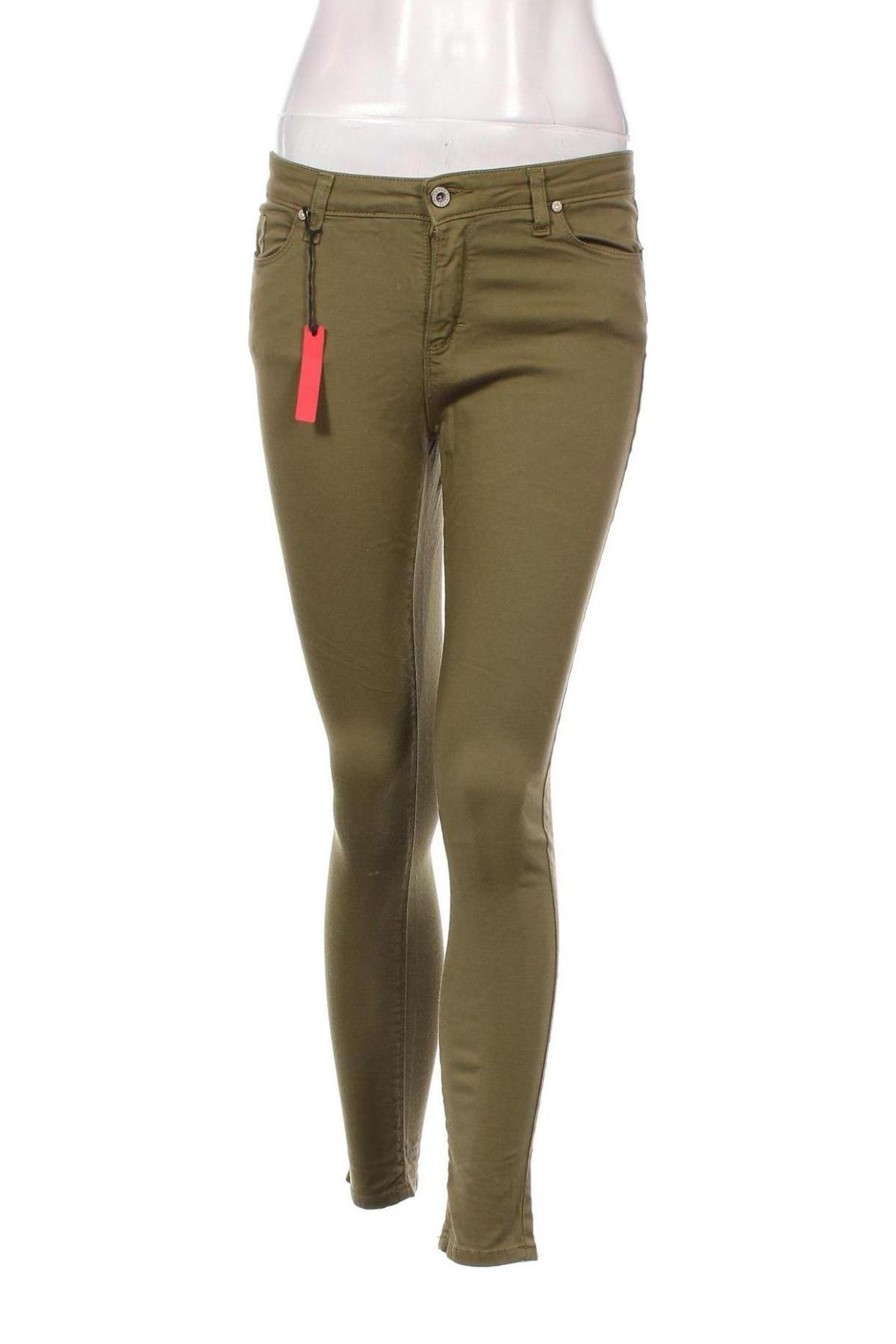 Дамски панталон Please, Размер S, Цвят Зелен, Цена 16,06 лв.