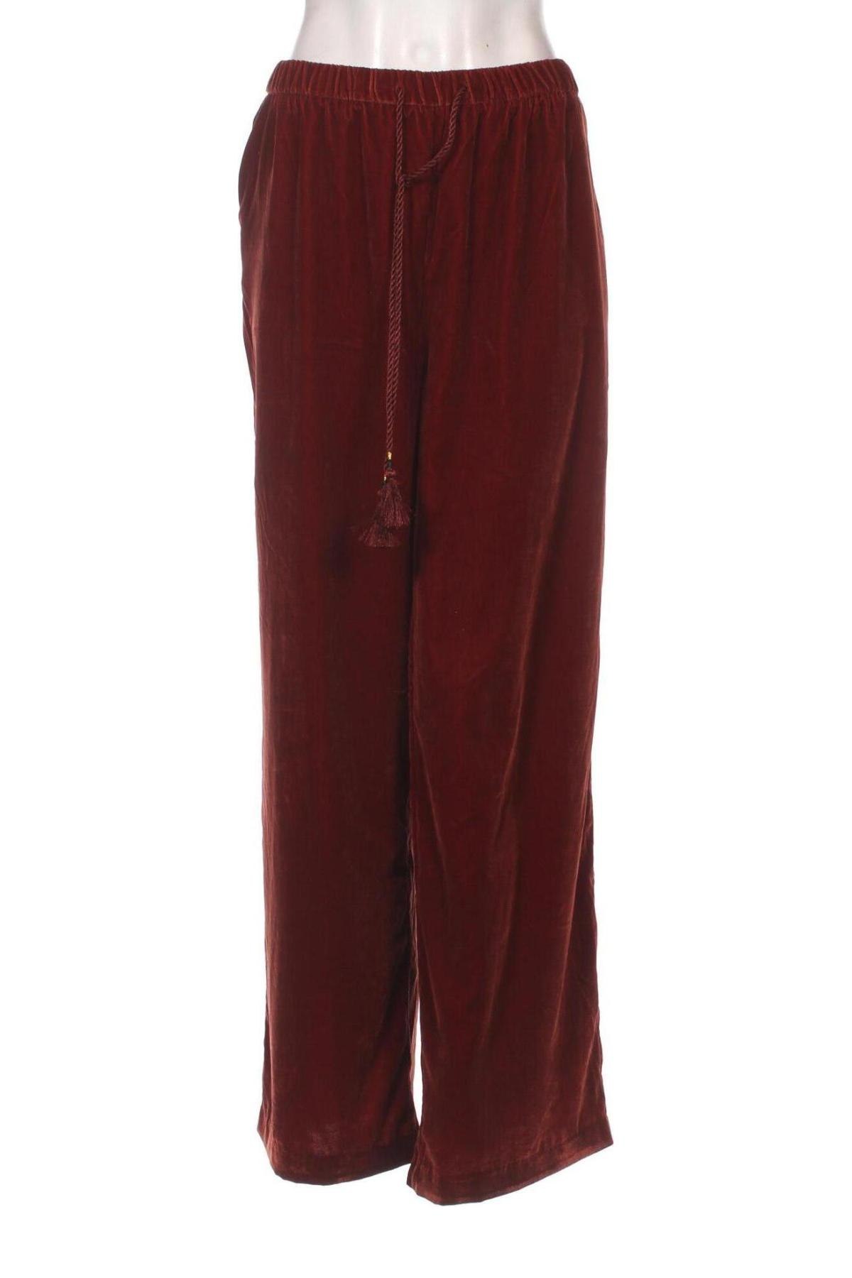 Pantaloni de femei Promod, Mărime XL, Culoare Portocaliu, Preț 31,48 Lei