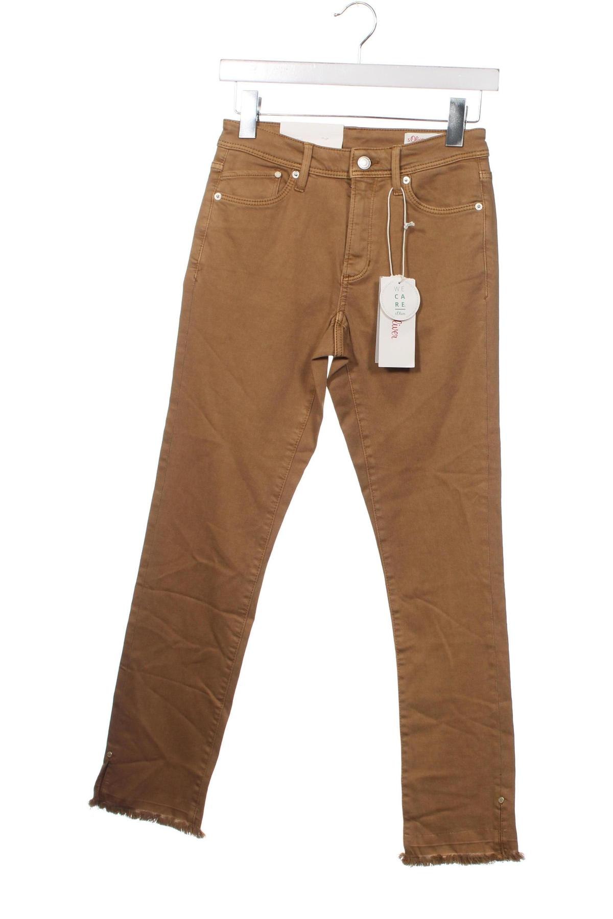 Γυναικείο παντελόνι S.Oliver, Μέγεθος XS, Χρώμα  Μπέζ, Τιμή 6,28 €