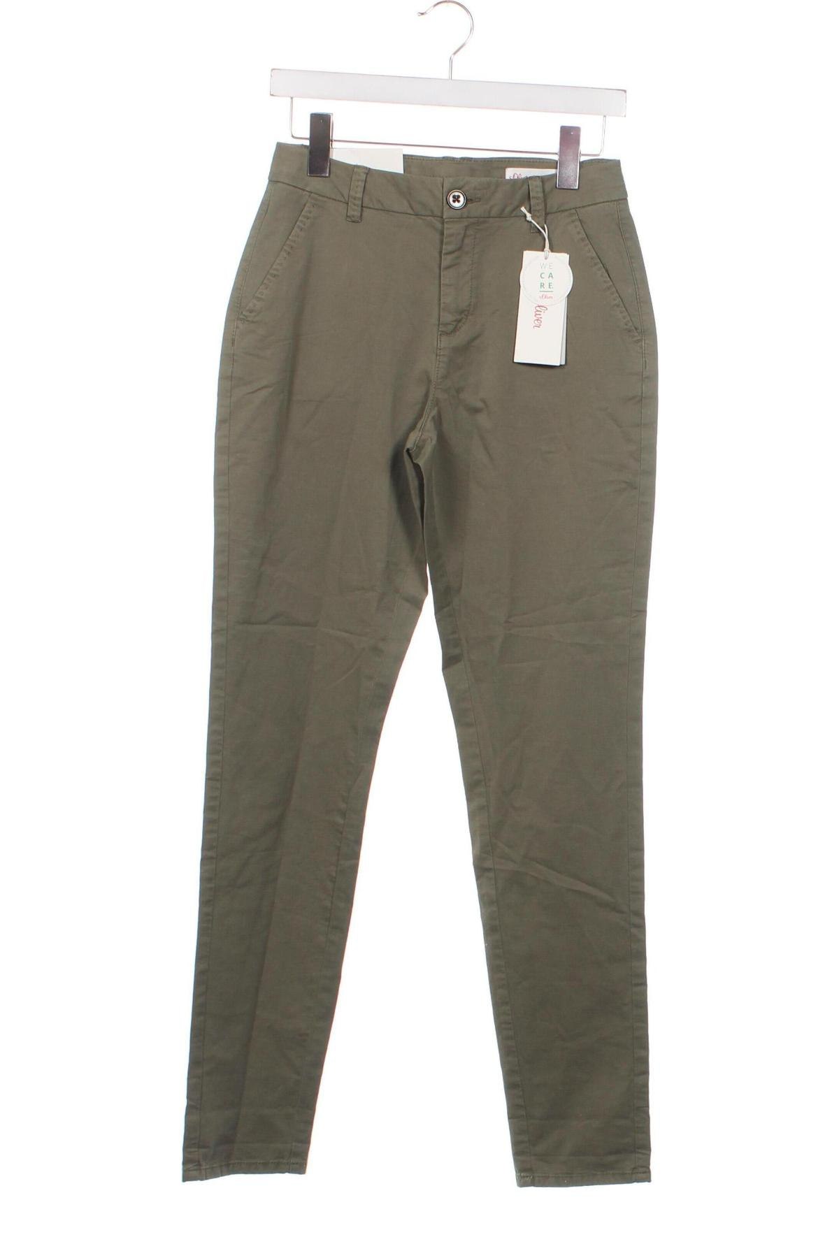 Dámské kalhoty  S.Oliver, Velikost XS, Barva Zelená, Cena  1 261,00 Kč
