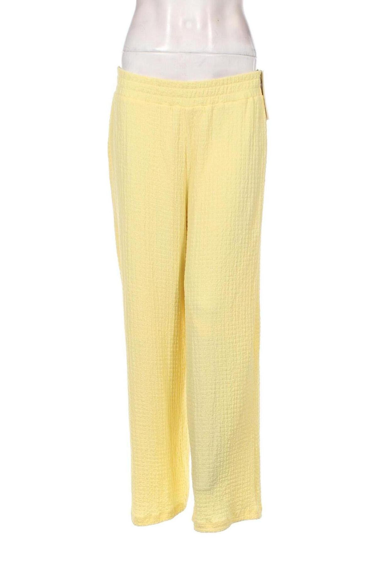 Дамски панталон Selected Femme, Размер L, Цвят Жълт, Цена 19,62 лв.