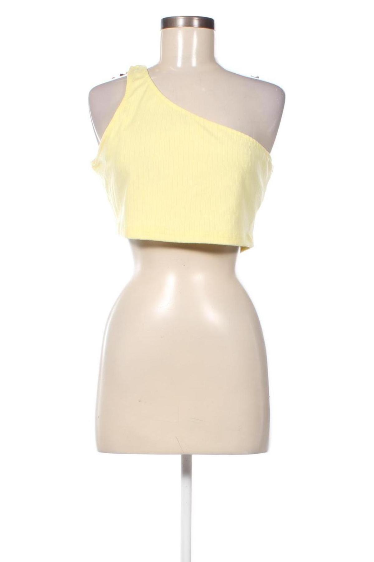 Γυναικείο αμάνικο μπλουζάκι Glamorous, Μέγεθος L, Χρώμα Κίτρινο, Τιμή 3,74 €