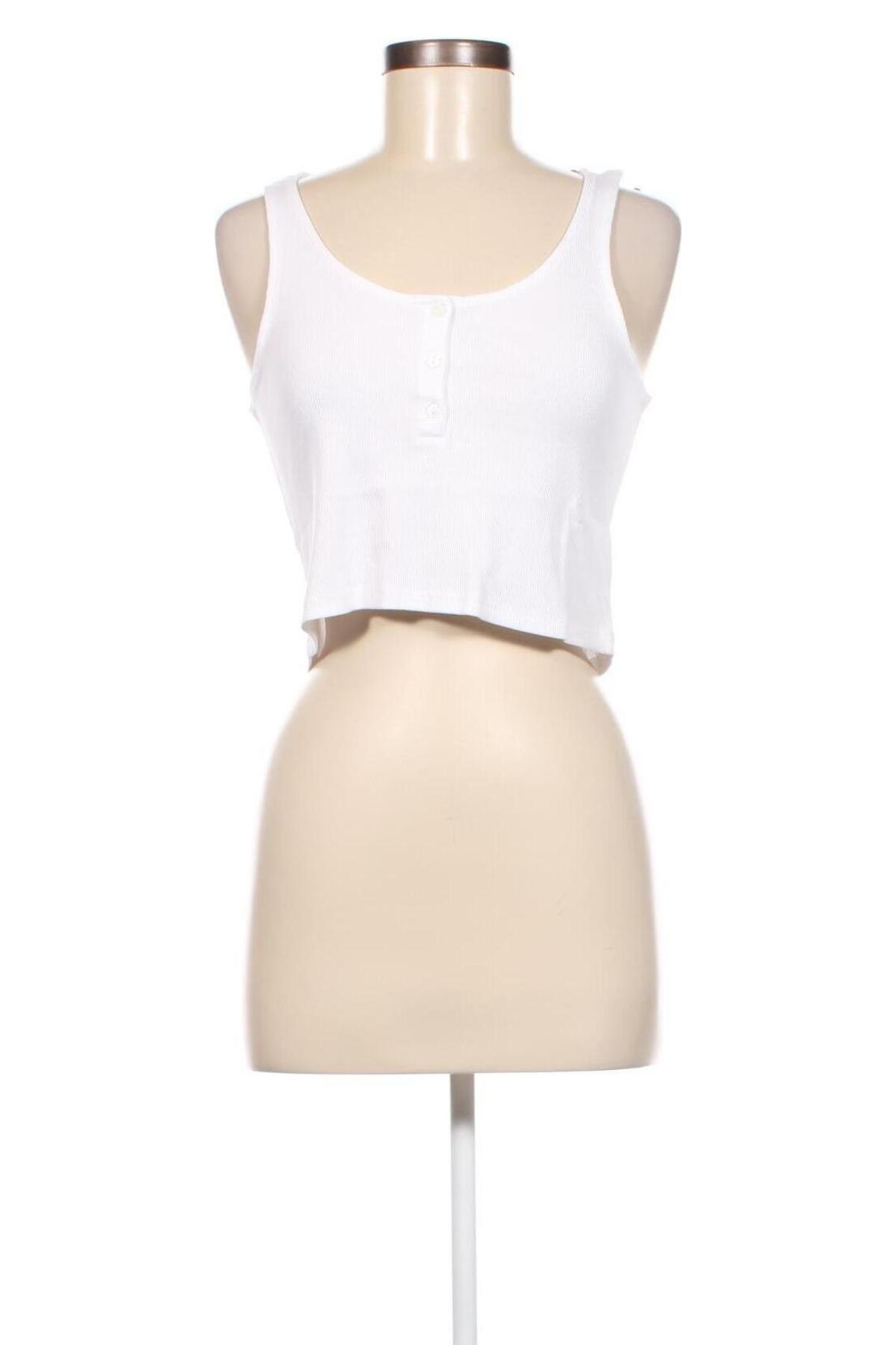 Γυναικείο αμάνικο μπλουζάκι Monki, Μέγεθος S, Χρώμα Λευκό, Τιμή 3,43 €