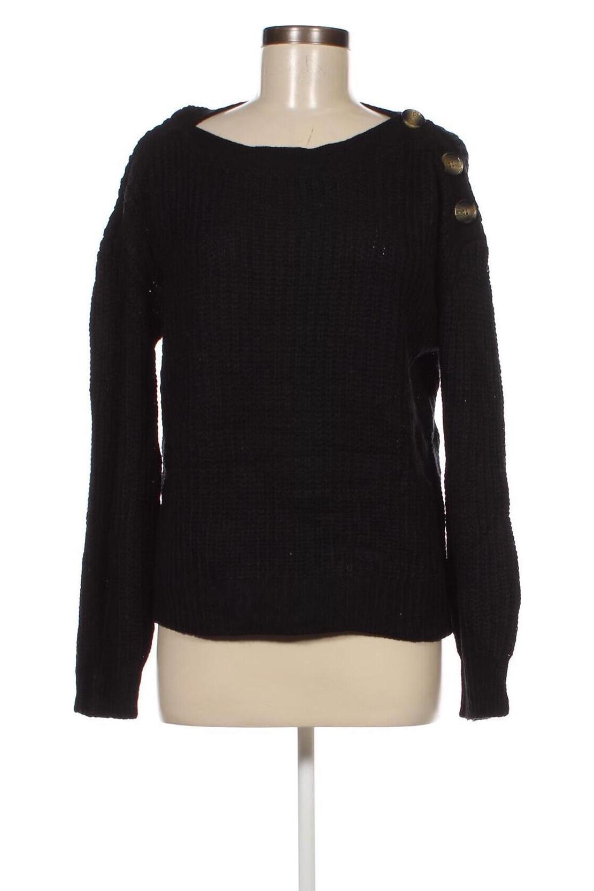 Дамски пуловер, Размер M, Цвят Черен, Цена 6,96 лв.