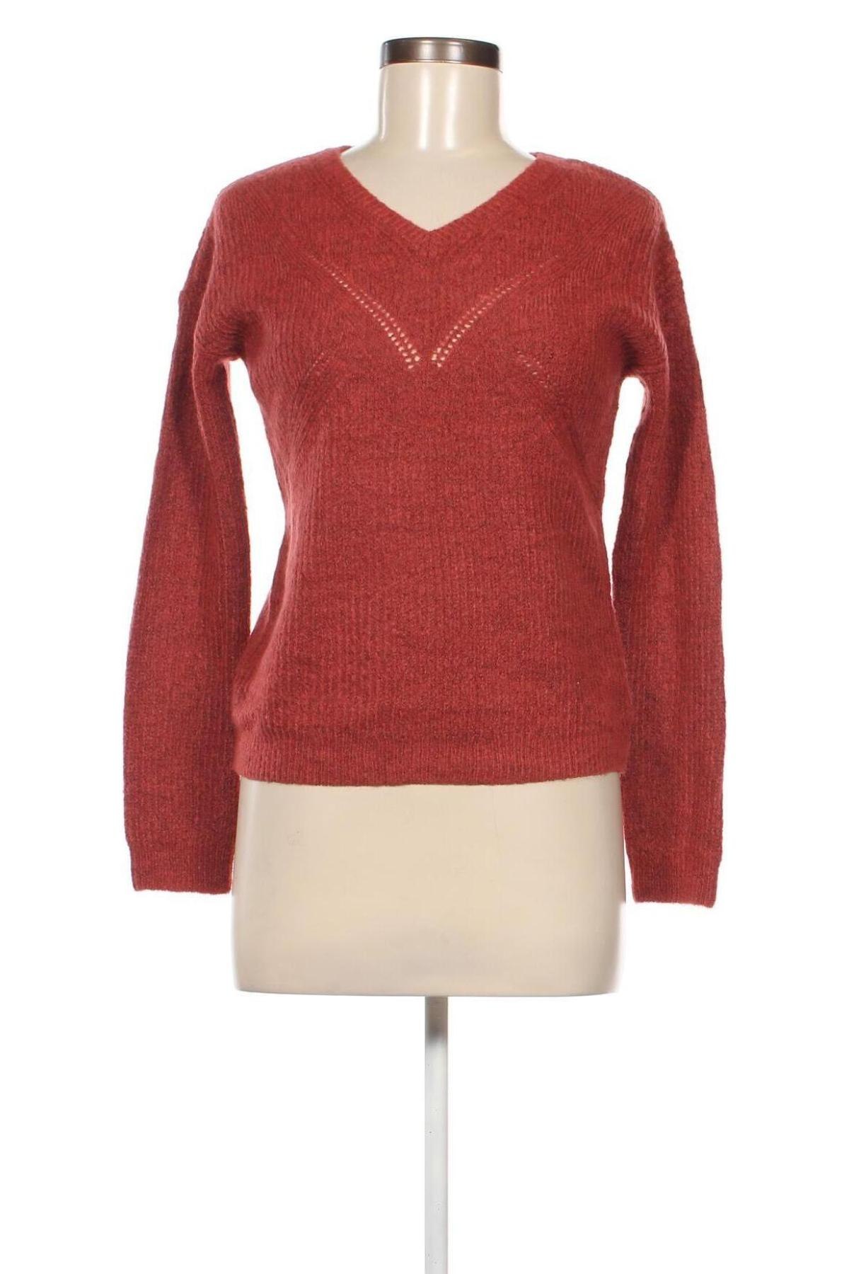 Дамски пуловер Camaieu, Размер XS, Цвят Кафяв, Цена 7,83 лв.