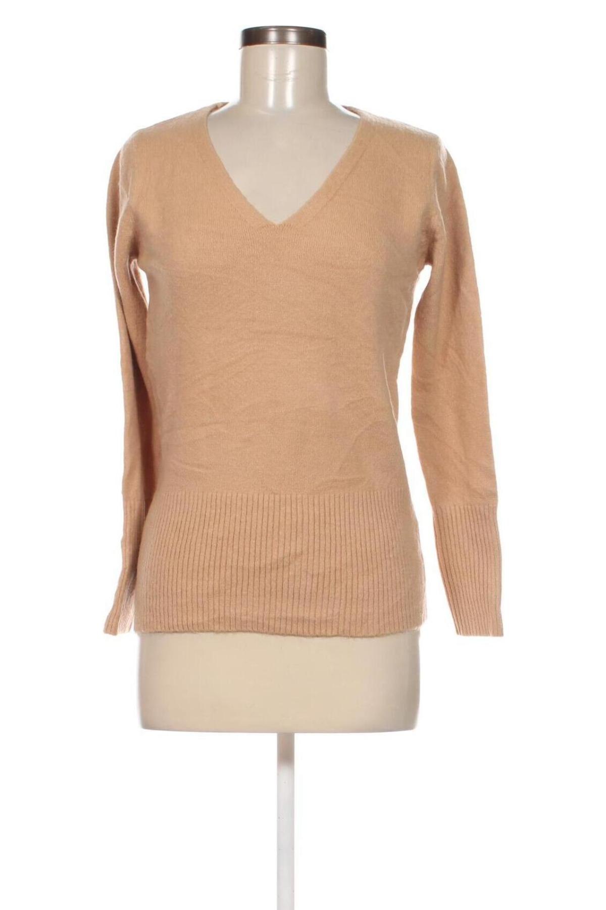 Γυναικείο πουλόβερ Ciao Milano, Μέγεθος M, Χρώμα  Μπέζ, Τιμή 5,38 €
