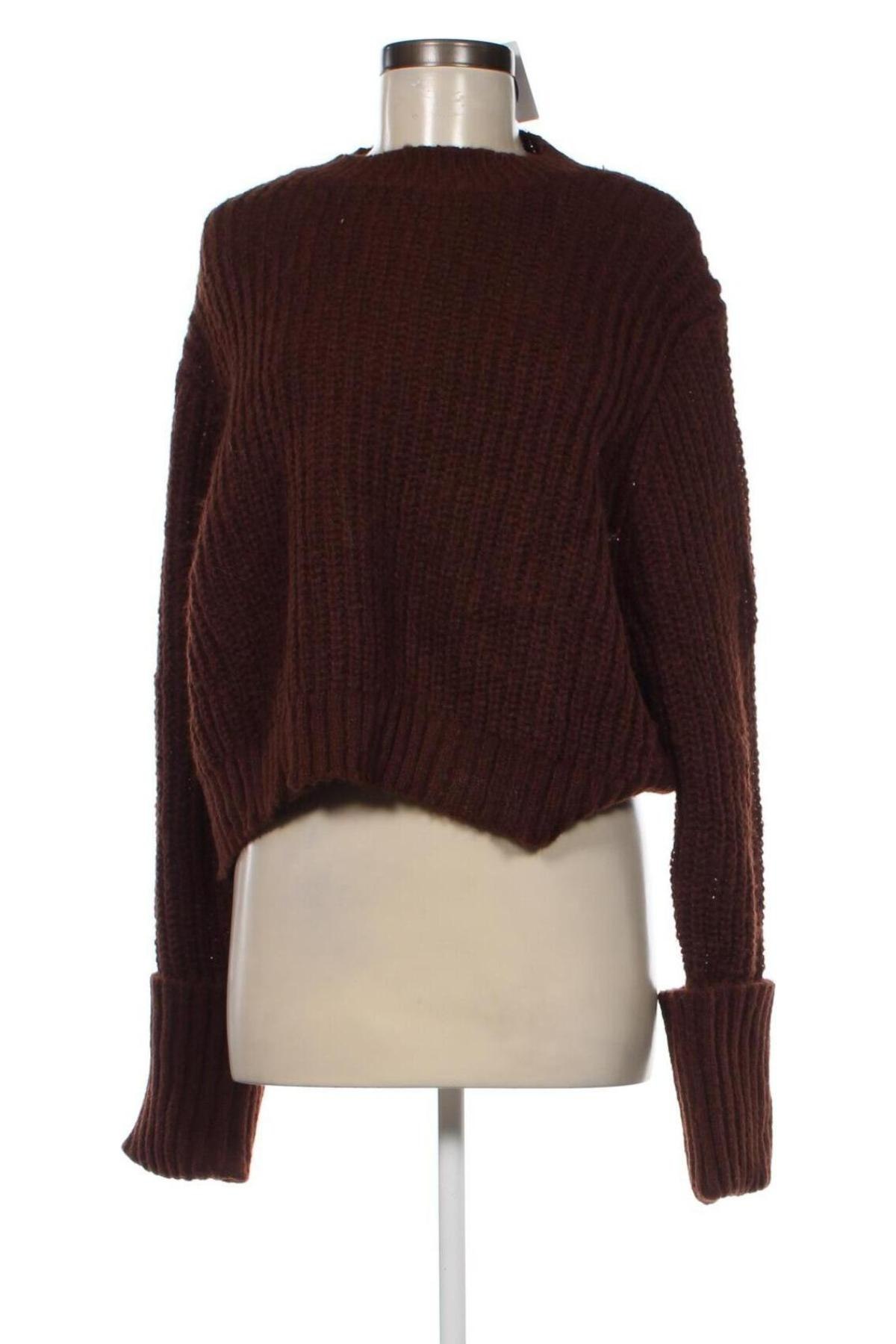 Дамски пуловер Even&Odd, Размер XL, Цвят Кафяв, Цена 7,82 лв.