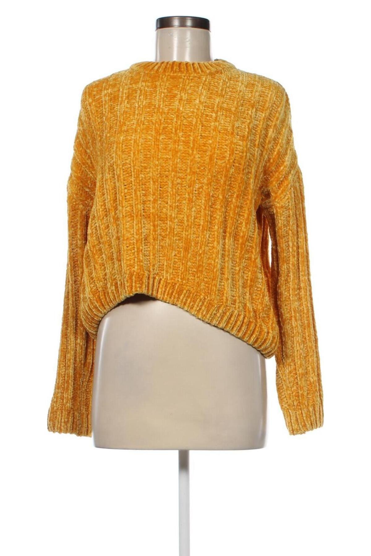 Дамски пуловер Fb Sister, Размер XS, Цвят Жълт, Цена 9,28 лв.