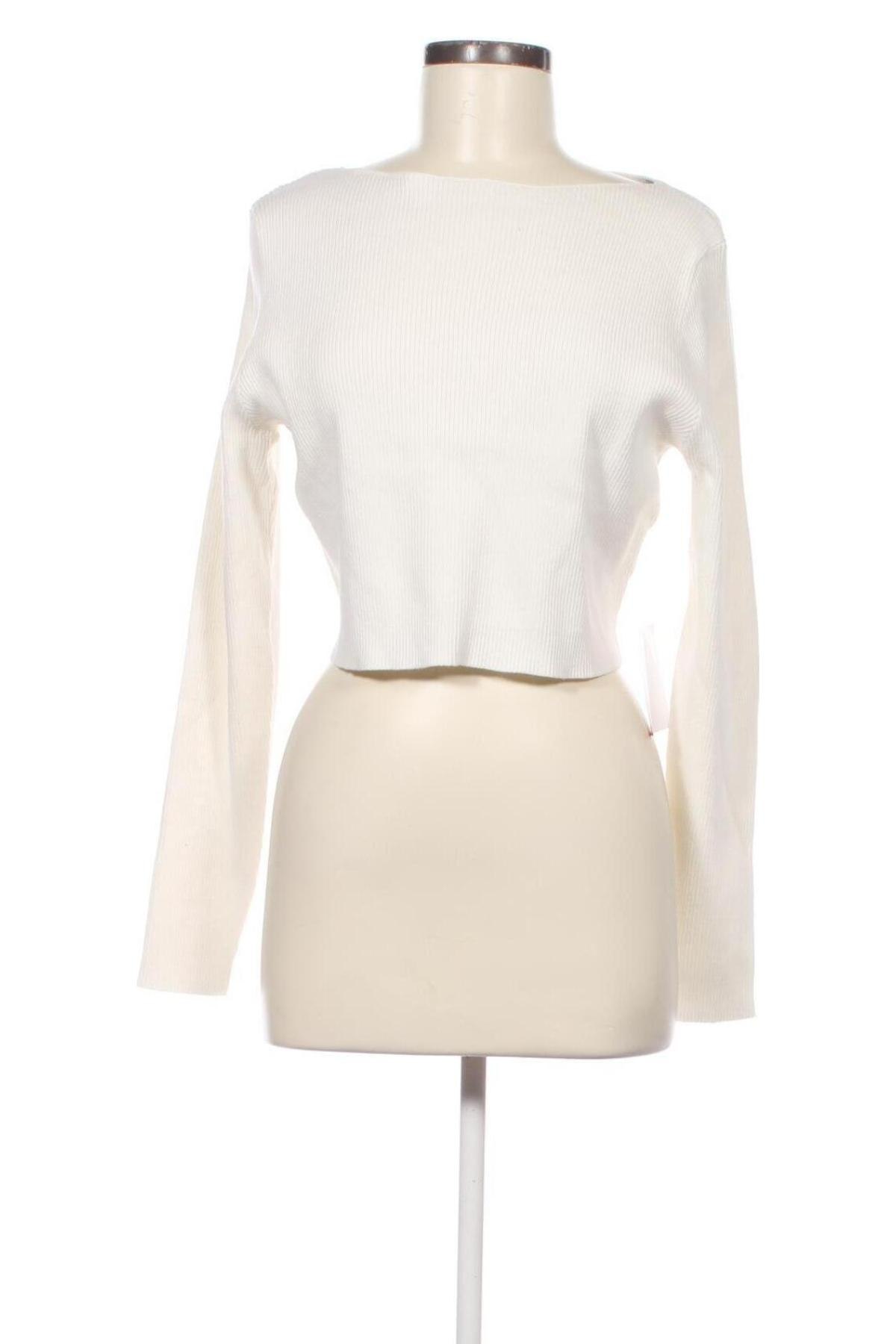 Γυναικείο πουλόβερ Glamorous, Μέγεθος XL, Χρώμα Λευκό, Τιμή 13,46 €