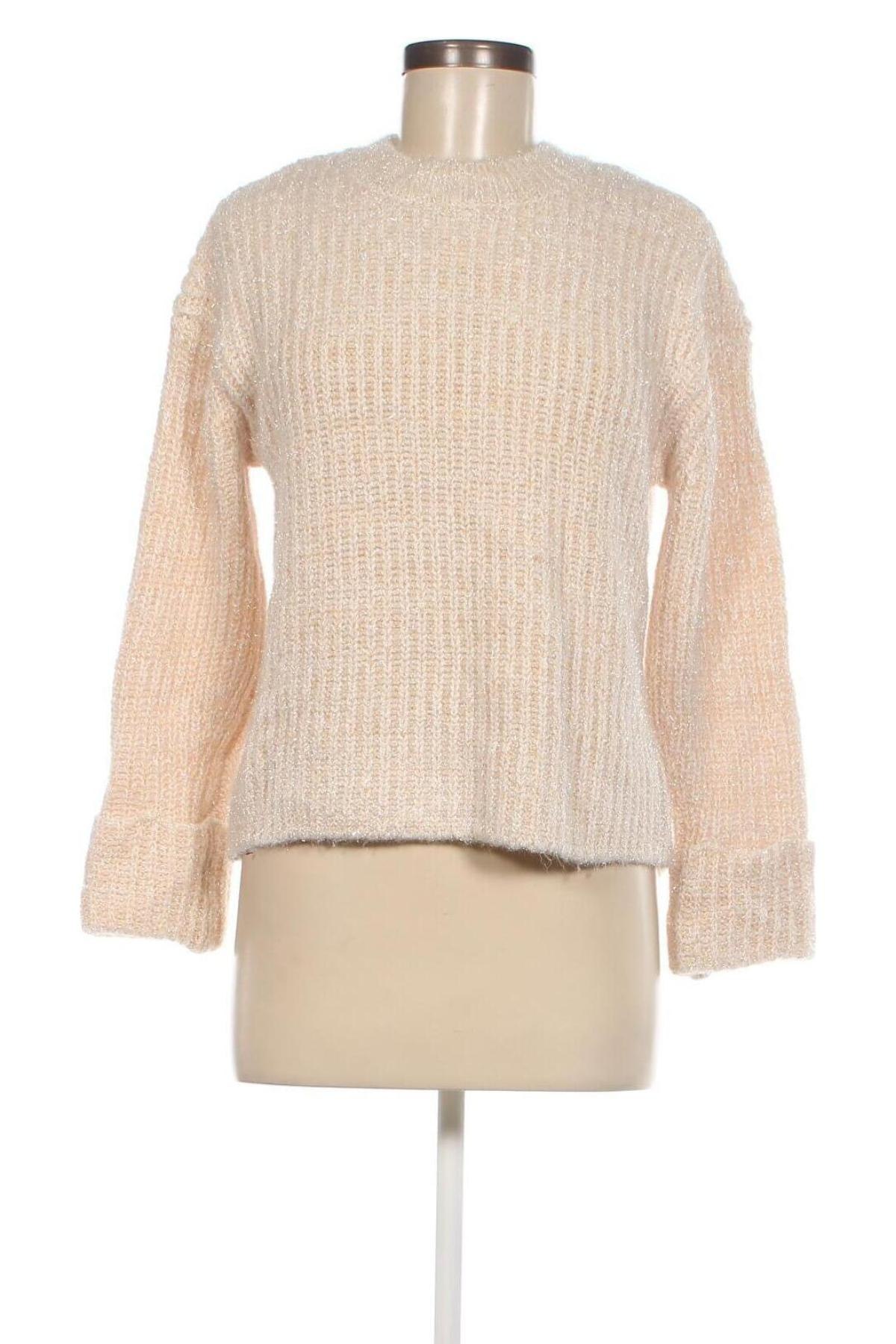Дамски пуловер H&M, Размер S, Цвят Екрю, Цена 6,38 лв.