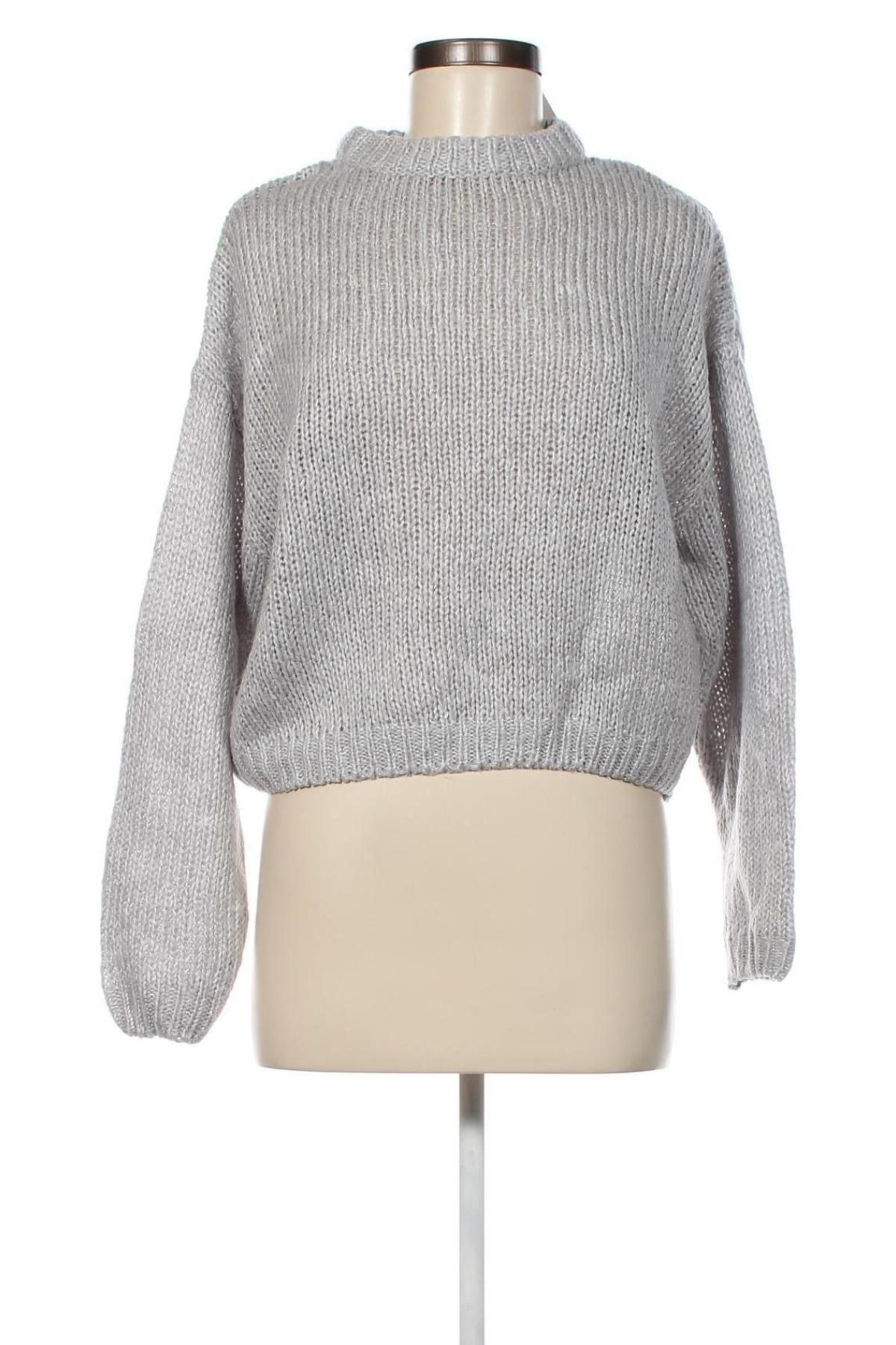 Дамски пуловер H&M Divided, Размер S, Цвят Сив, Цена 5,51 лв.