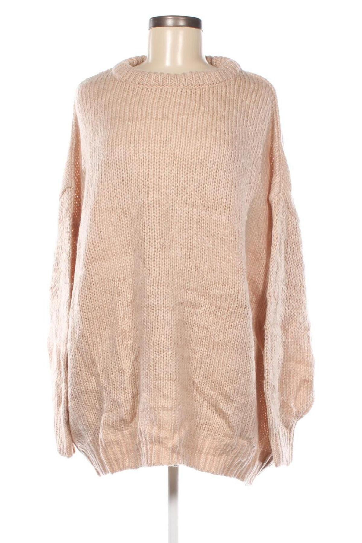 Дамски пуловер H&M Divided, Размер XL, Цвят Бежов, Цена 8,70 лв.