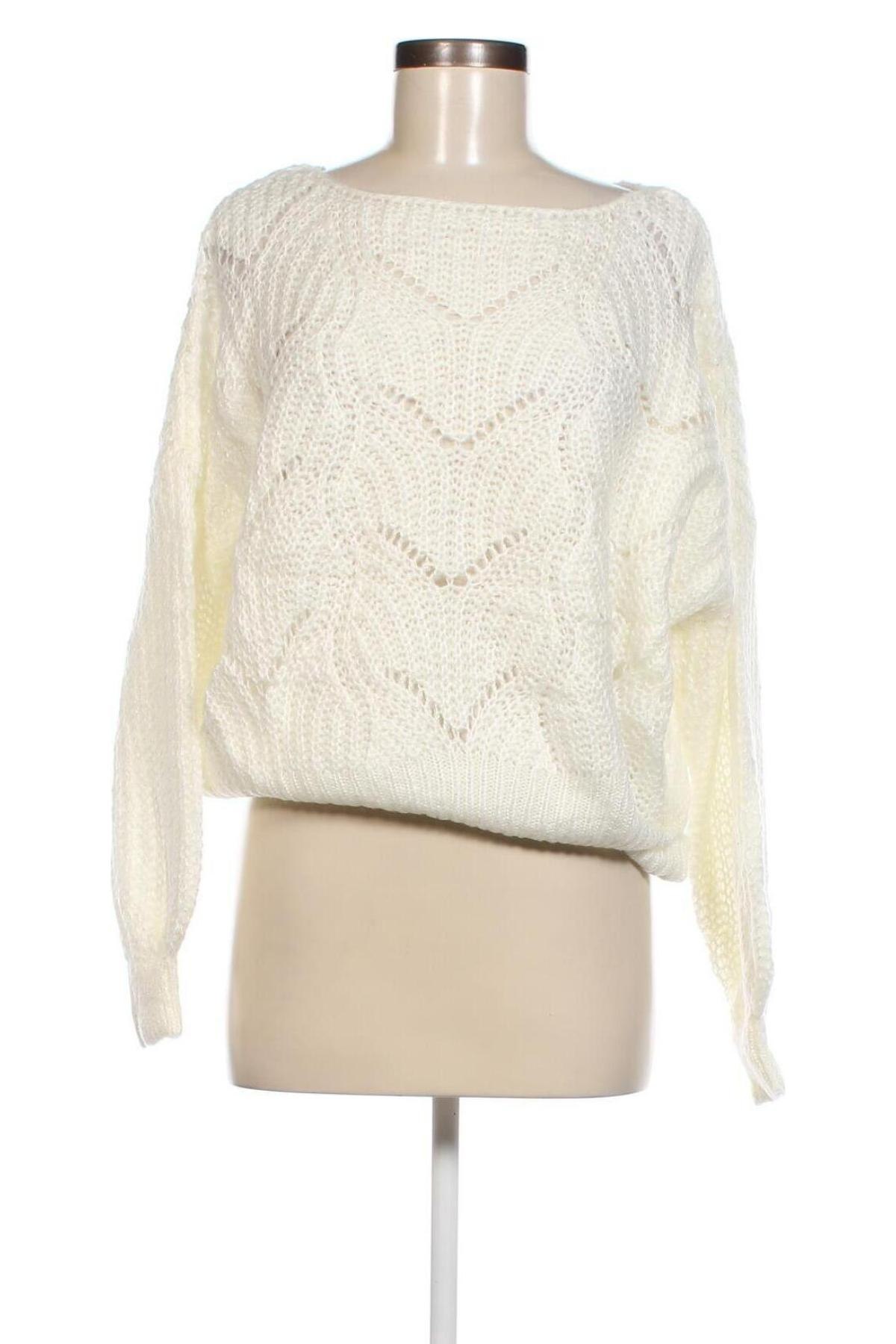 Дамски пуловер In April 1986, Размер M, Цвят Бял, Цена 9,28 лв.