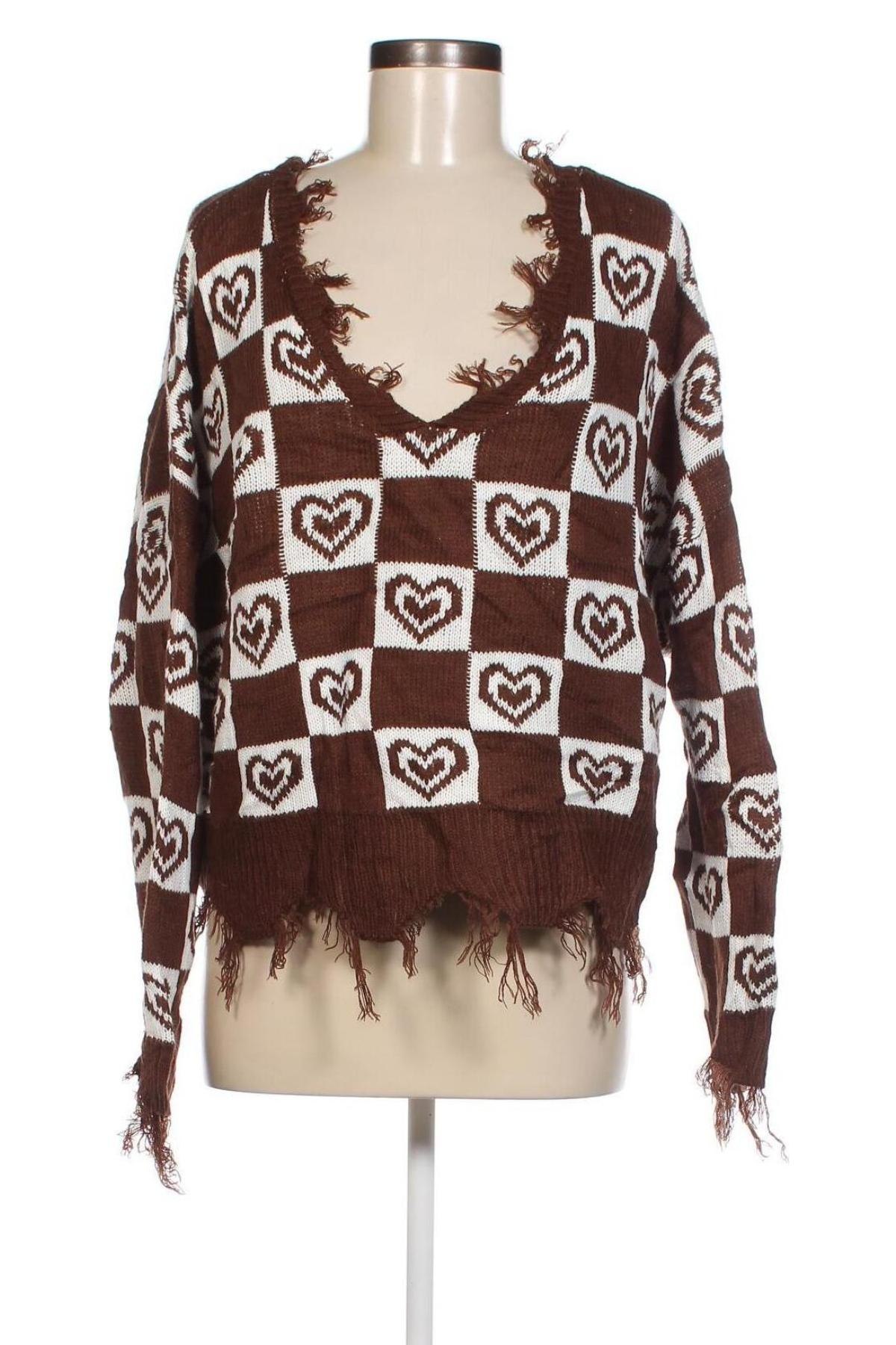 Дамски пуловер Just Polly, Размер L, Цвят Кафяв, Цена 7,54 лв.