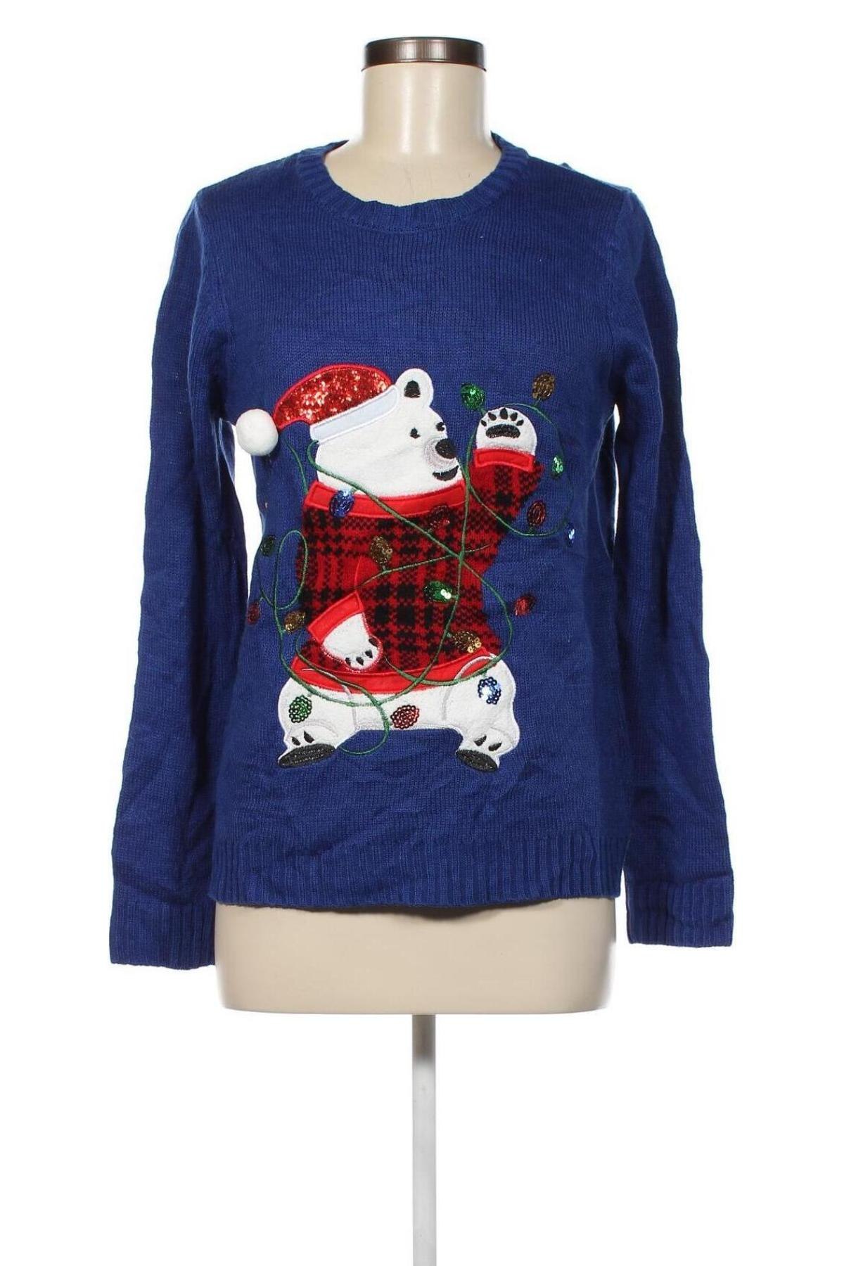 Дамски пуловер Karen Scott, Размер M, Цвят Син, Цена 8,70 лв.
