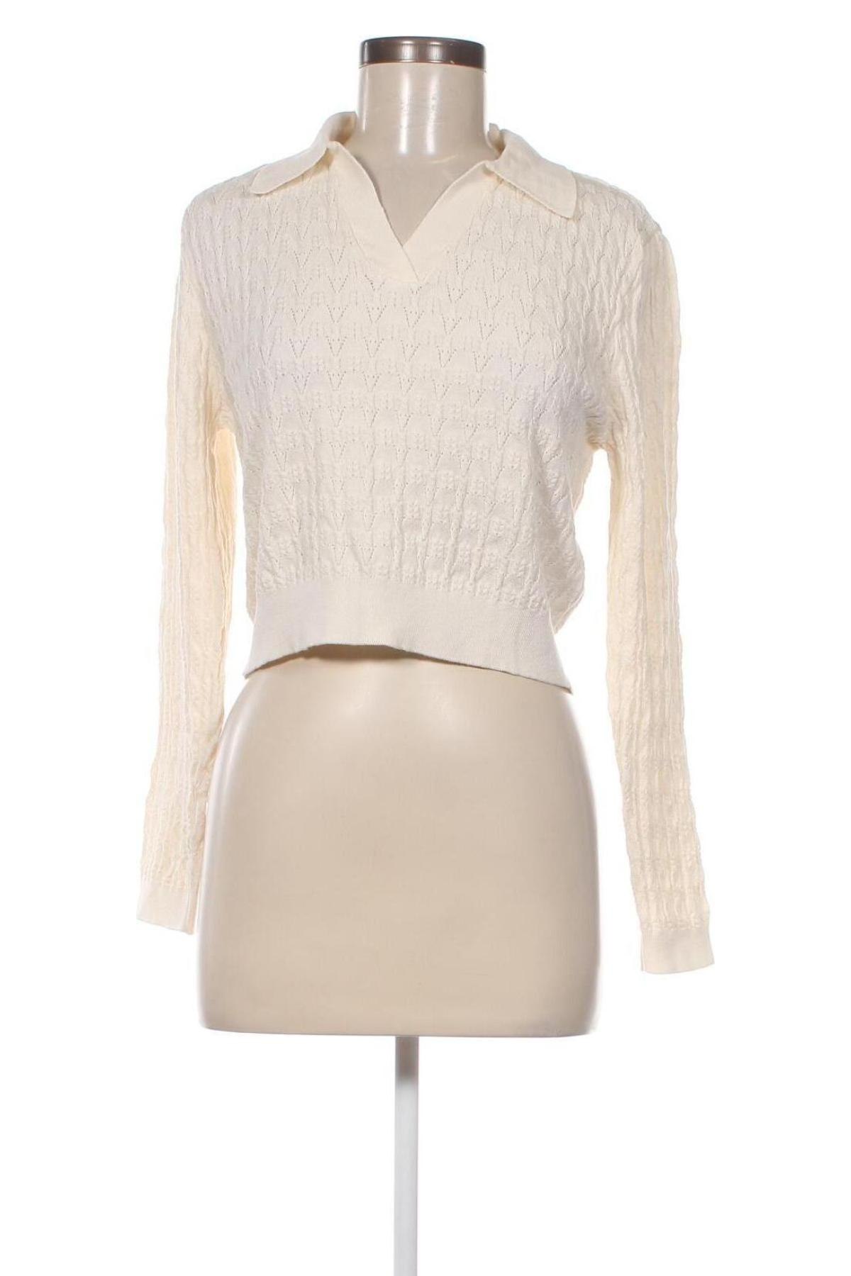 Γυναικείο πουλόβερ ONLY, Μέγεθος L, Χρώμα Εκρού, Τιμή 7,52 €