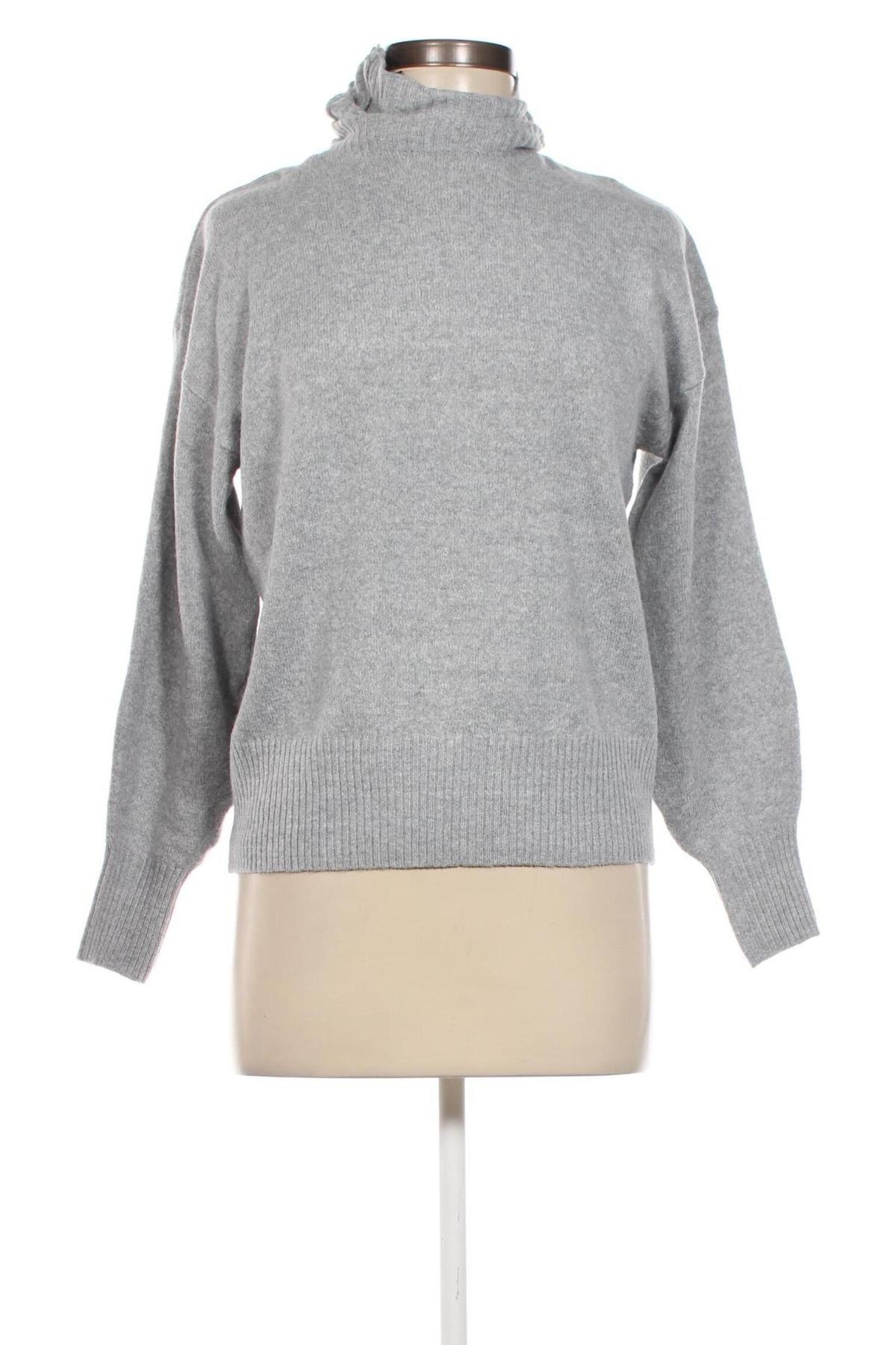 Дамски пуловер Pieces, Размер XS, Цвят Сив, Цена 54,00 лв.