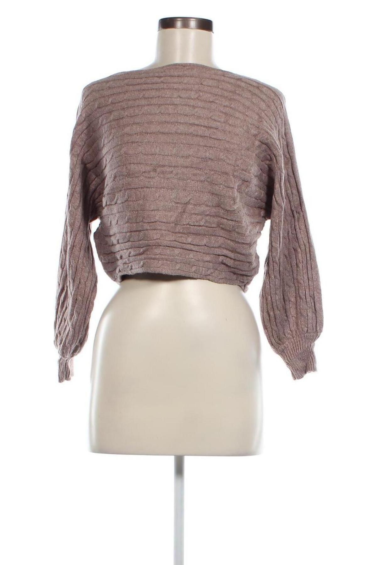 Дамски пуловер SHEIN, Размер S, Цвят Бежов, Цена 5,51 лв.