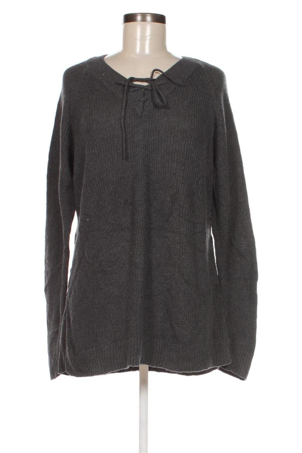 Γυναικείο πουλόβερ St. John's Bay, Μέγεθος L, Χρώμα Γκρί, Τιμή 5,38 €