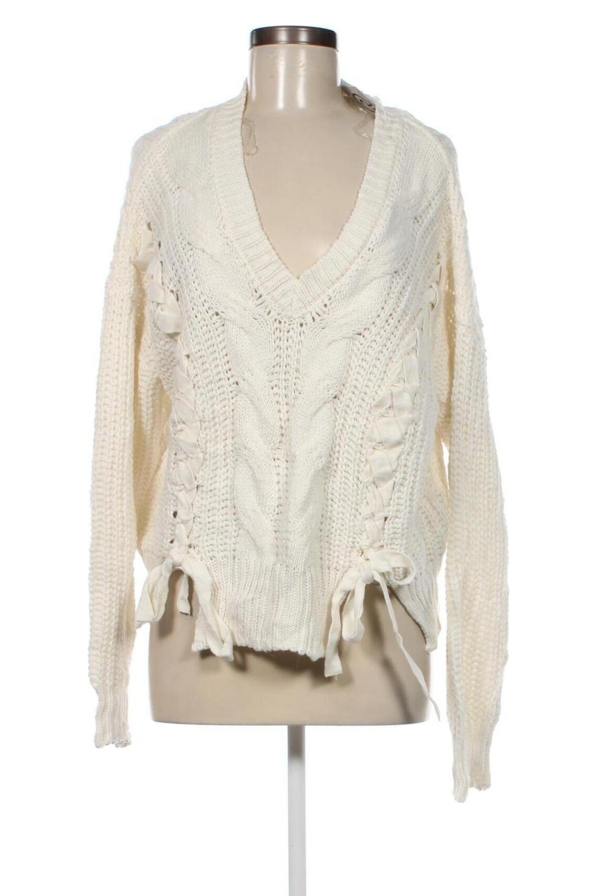 Γυναικείο πουλόβερ Ultra Flirt, Μέγεθος L, Χρώμα Λευκό, Τιμή 4,49 €