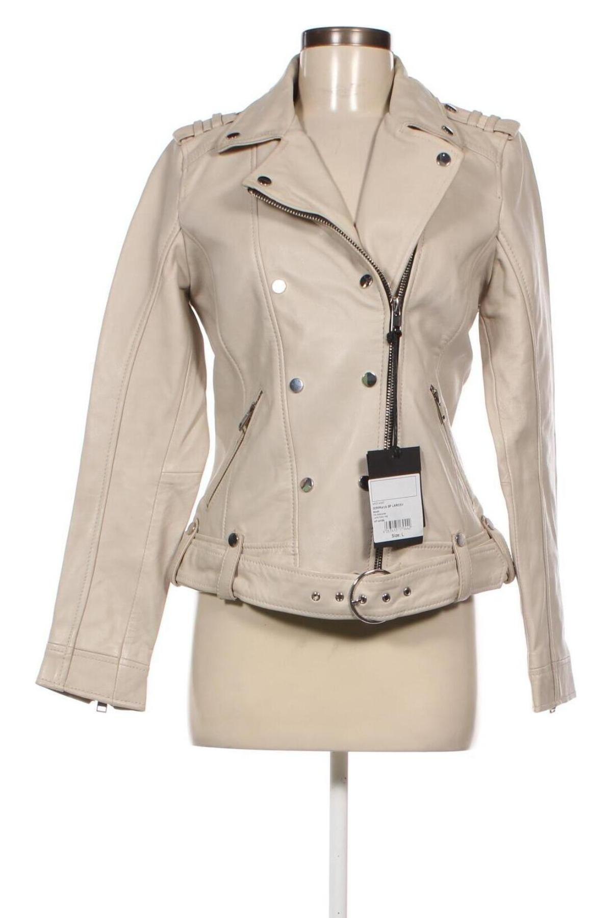 Dámska kožená bunda  Gipsy, Veľkosť L, Farba Béžová, Cena  131,95 €