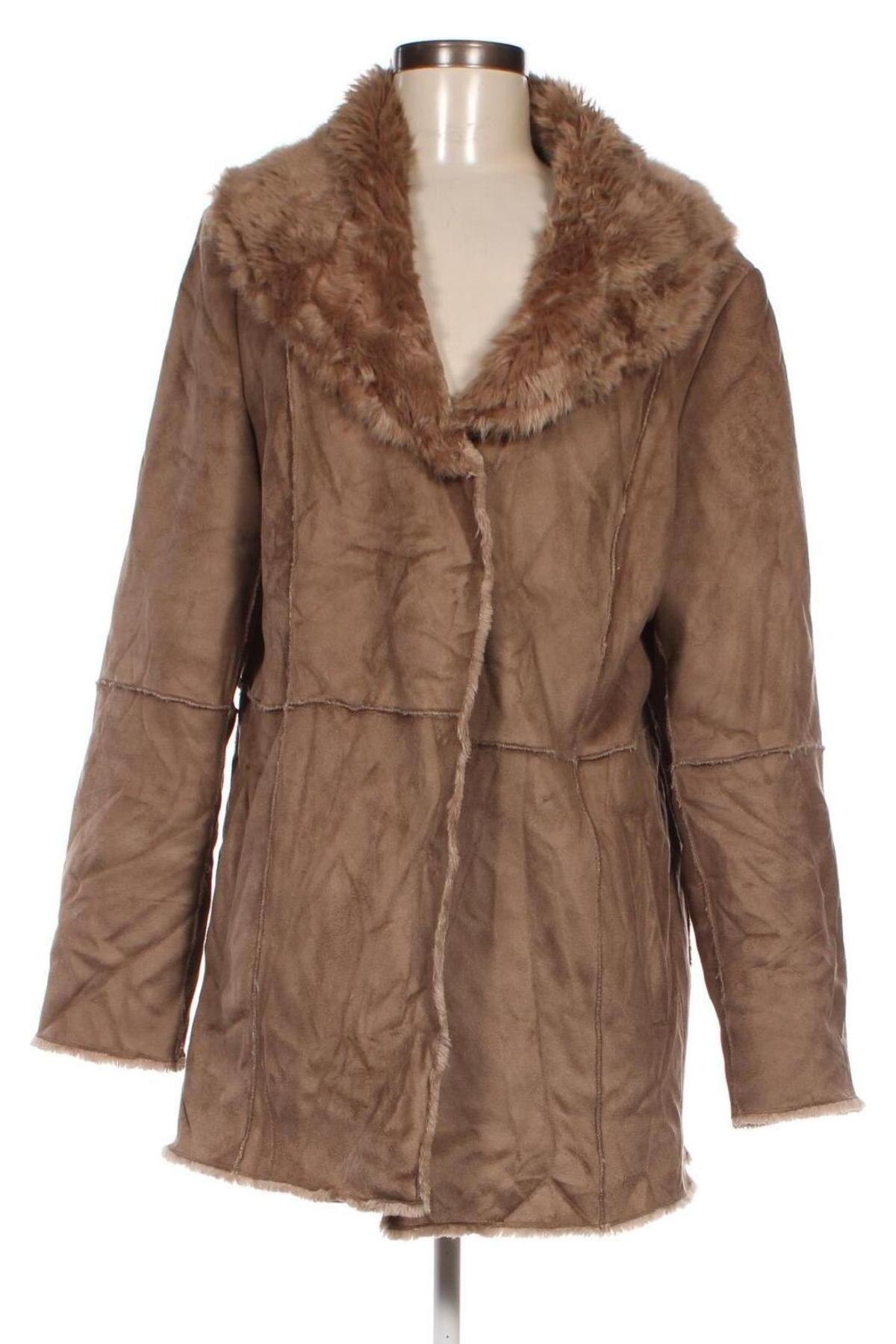 Palton de femei, Mărime XL, Culoare Bej, Preț 31,68 Lei