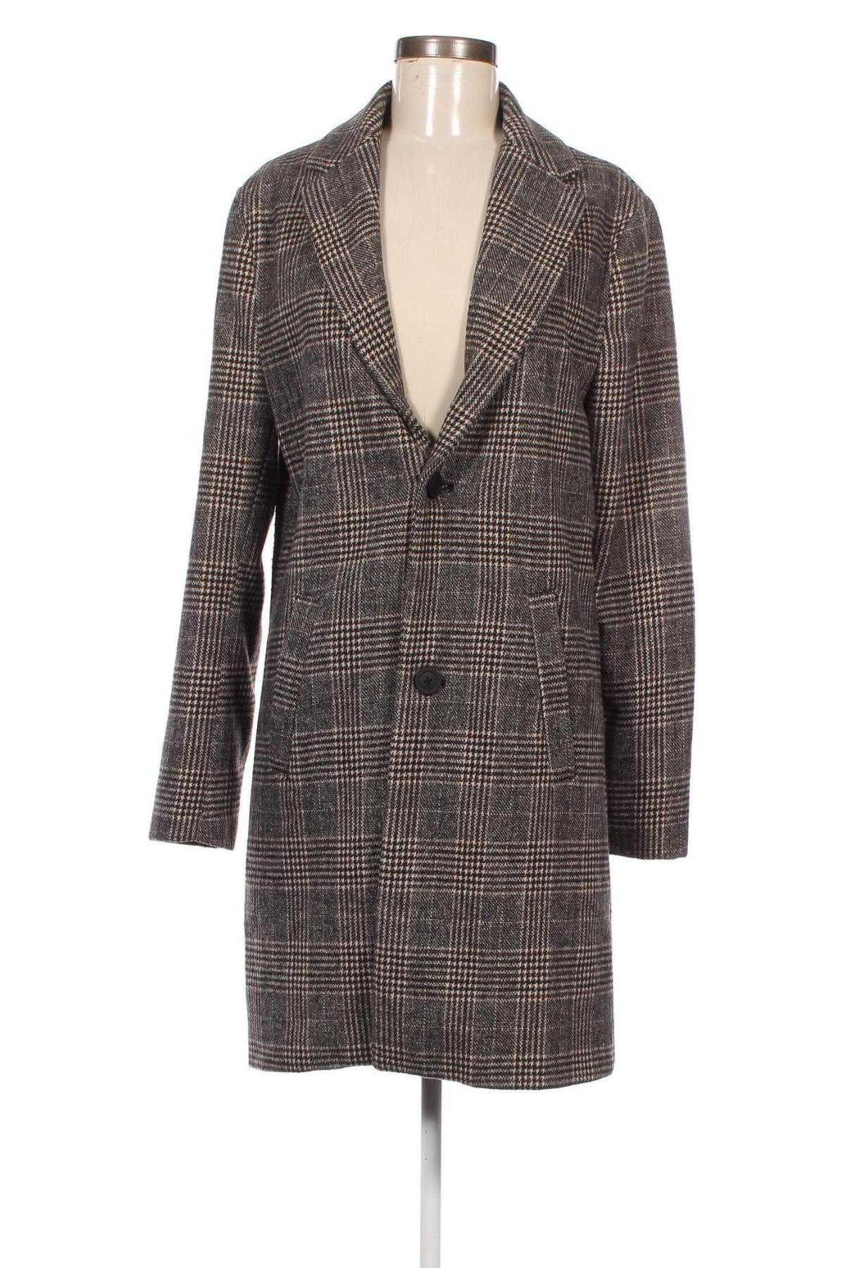 Palton de femei Bershka, Mărime M, Culoare Gri, Preț 105,59 Lei