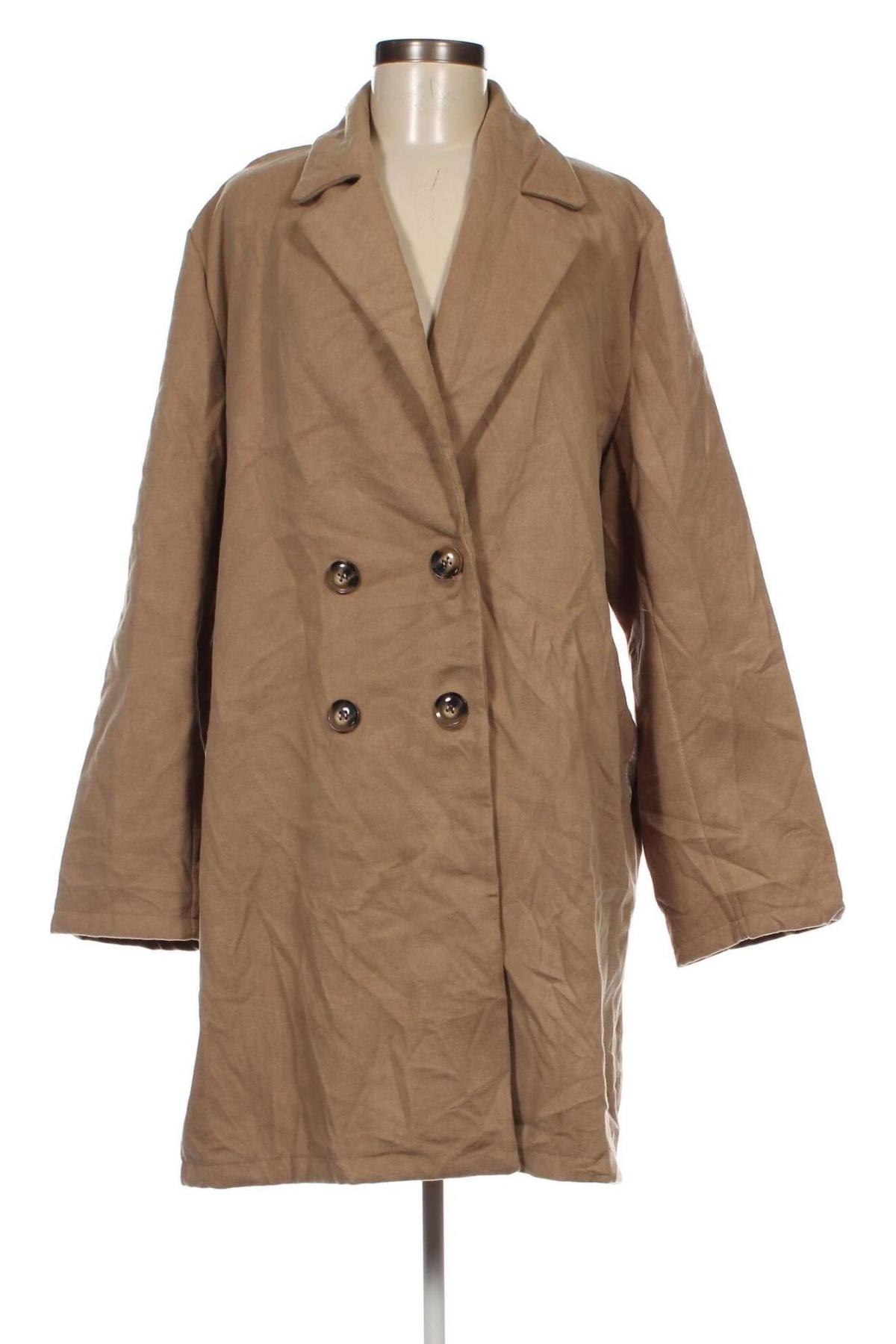 Palton de femei Boohoo, Mărime L, Culoare Bej, Preț 198,03 Lei