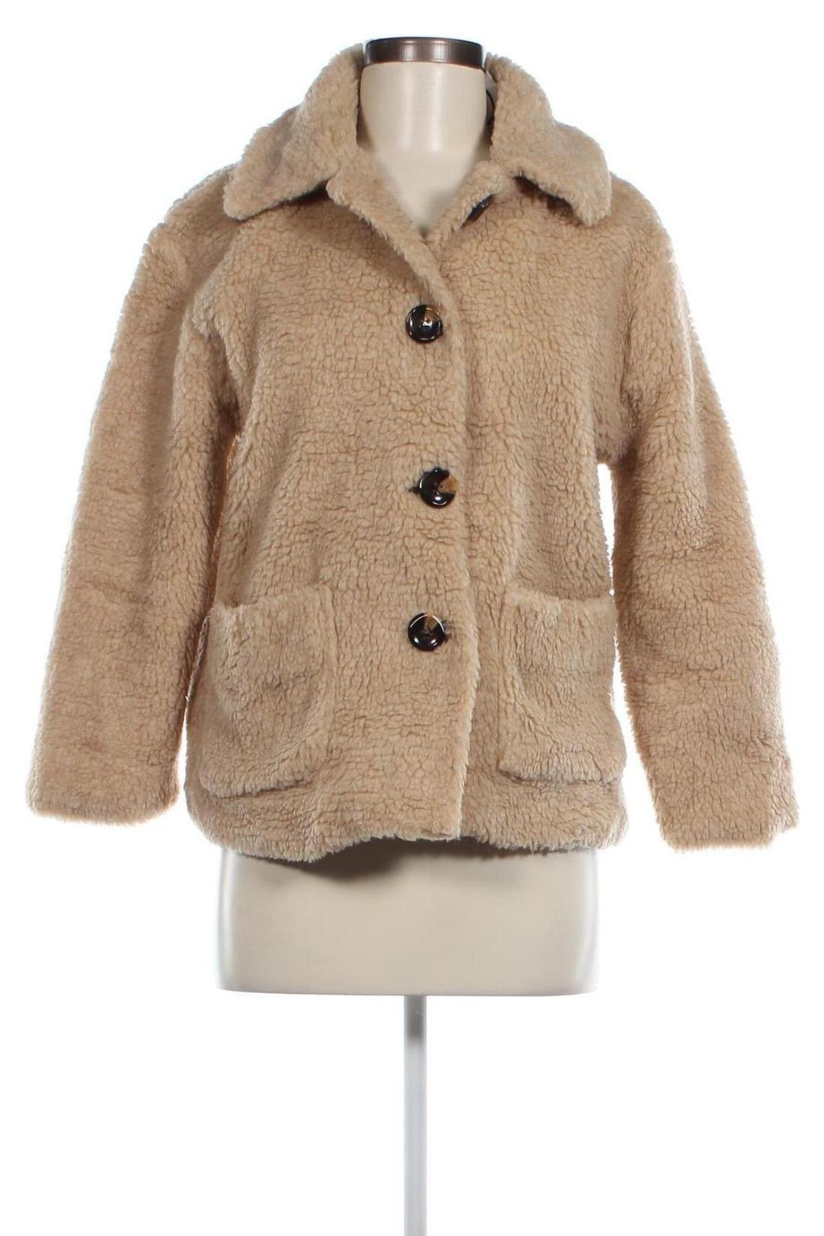 Damenmantel Made In Italy, Größe S, Farbe Beige, Preis € 7,45