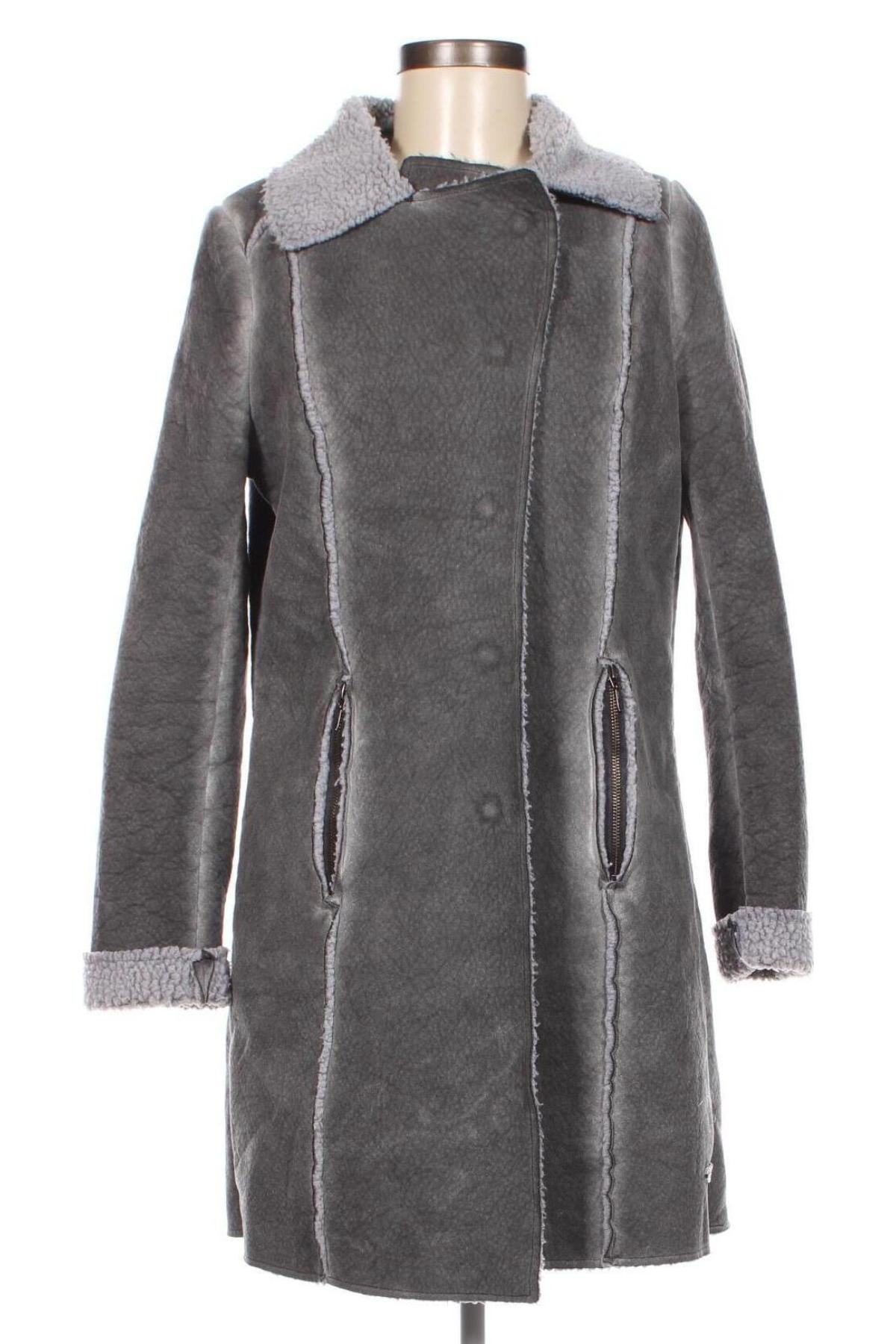 Дамско палто Soccx, Размер S, Цвят Сив, Цена 86,00 лв.