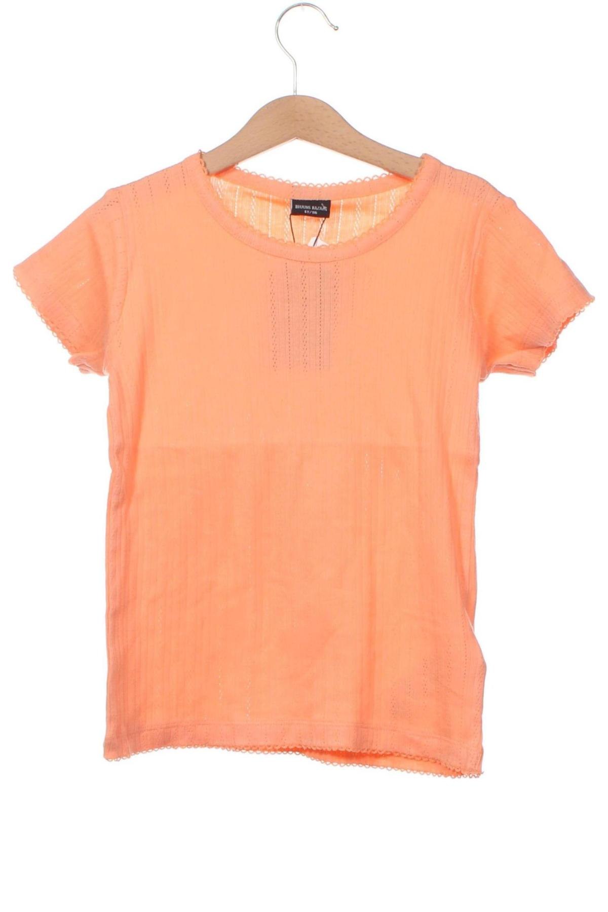 Kinder Shirt Bruuns Bazaar, Größe 5-6y/ 116-122 cm, Farbe Orange, Preis € 3,65