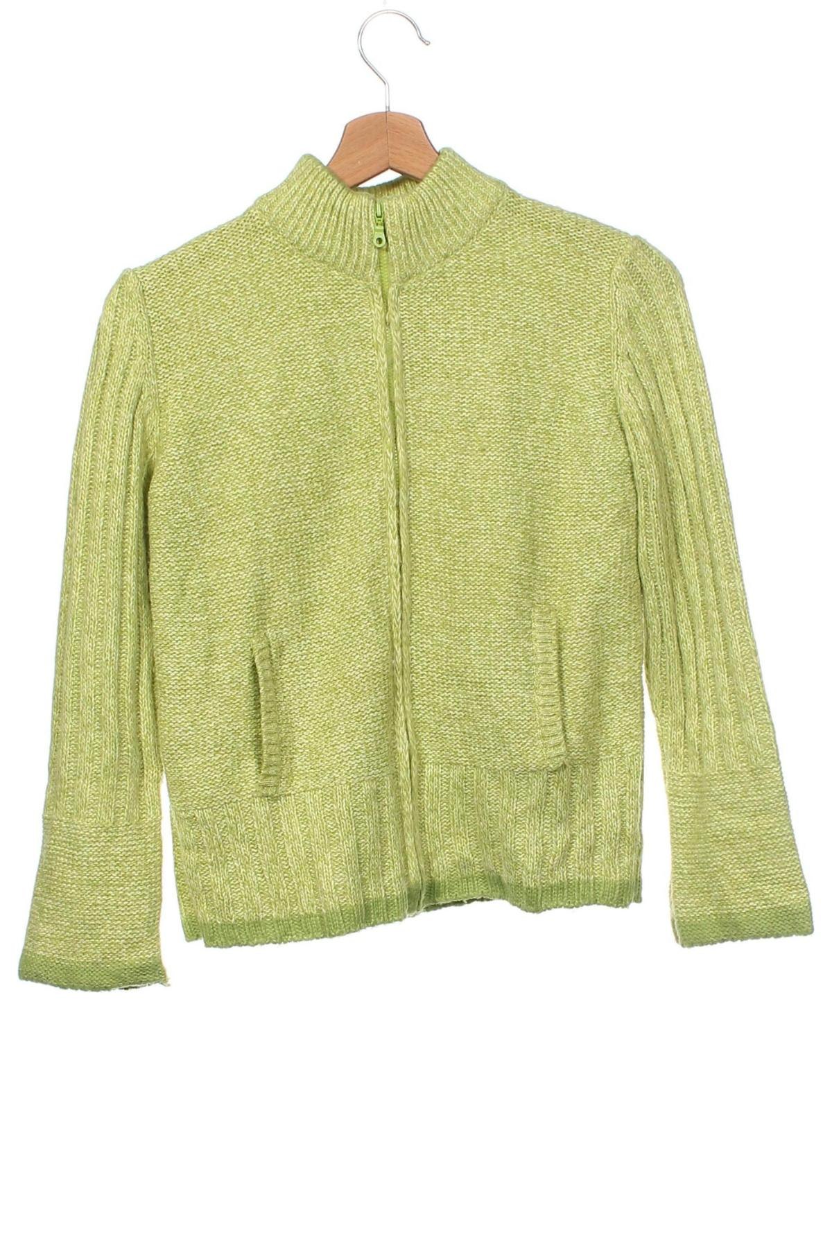 Pulover cu nasturi pentru copii, Mărime 13-14y/ 164-168 cm, Culoare Verde, Preț 23,69 Lei