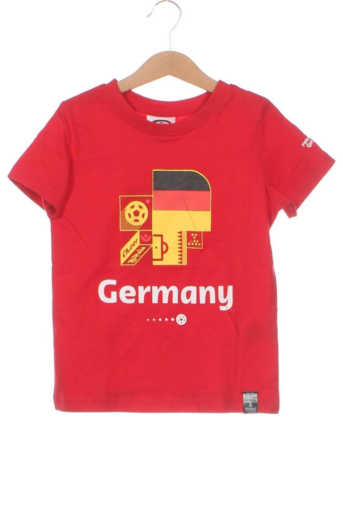 Детска тениска Fifa World Cup, Размер 4-5y/ 110-116 см, Цвят Червен, Цена 8,50 лв.