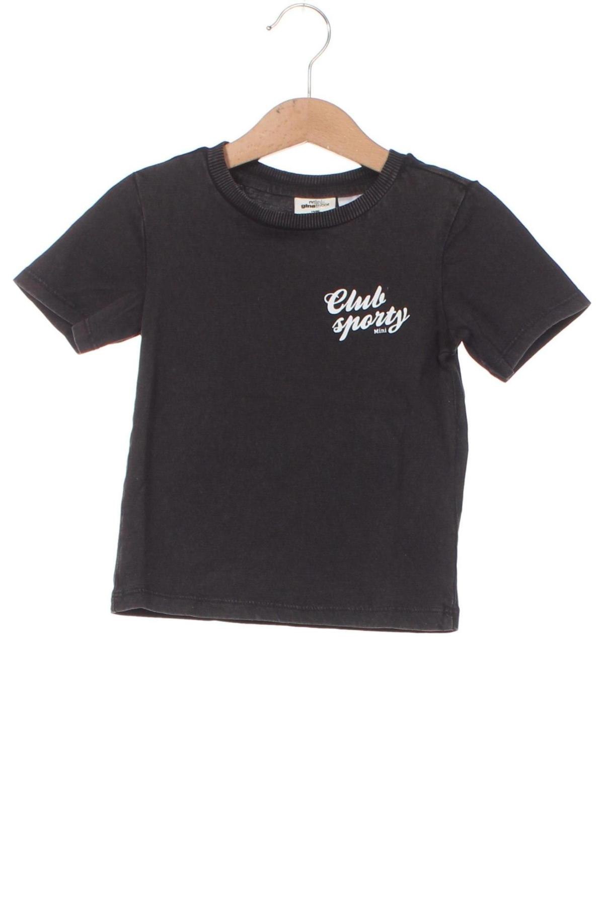 Tricou pentru copii Gina Tricot, Mărime 9-12m/ 74-80 cm, Culoare Gri, Preț 19,16 Lei