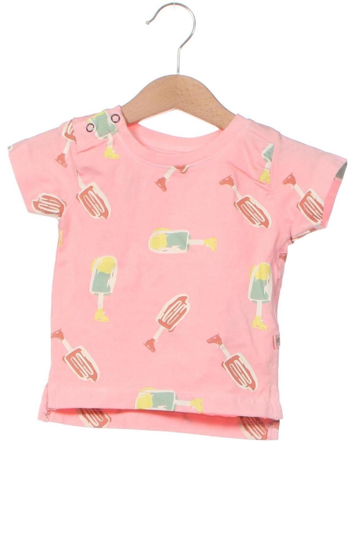 Детска тениска Smitten Organic, Размер 3-6m/ 62-68 см, Цвят Розов, Цена 13,44 лв.