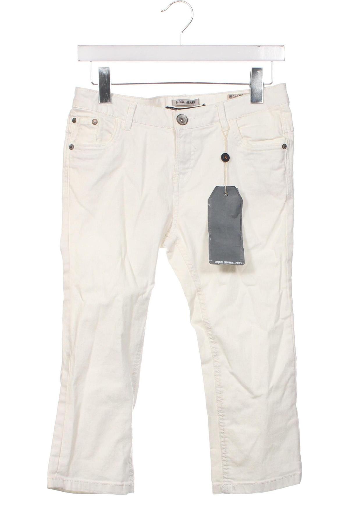 Детски дънки Garcia Jeans, Размер 15-18y/ 170-176 см, Цвят Бял, Цена 42,00 лв.