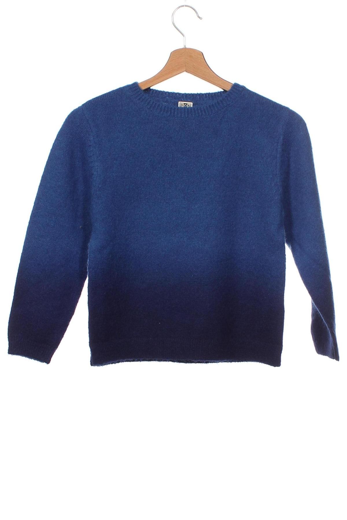 Детски пуловер Bonton, Размер 8-9y/ 134-140 см, Цвят Син, Цена 55,65 лв.