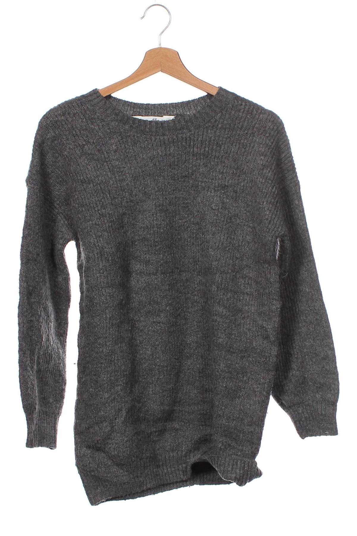 Детски пуловер H&M, Размер 7-8y/ 128-134 см, Цвят Сив, Цена 9,45 лв.
