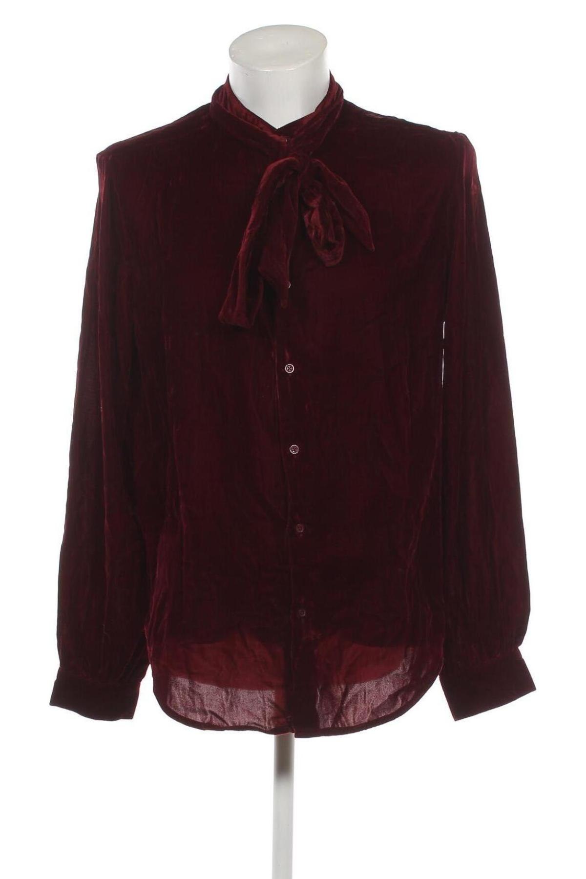 Ανδρικό πουκάμισο ASOS, Μέγεθος XL, Χρώμα Κόκκινο, Τιμή 13,36 €