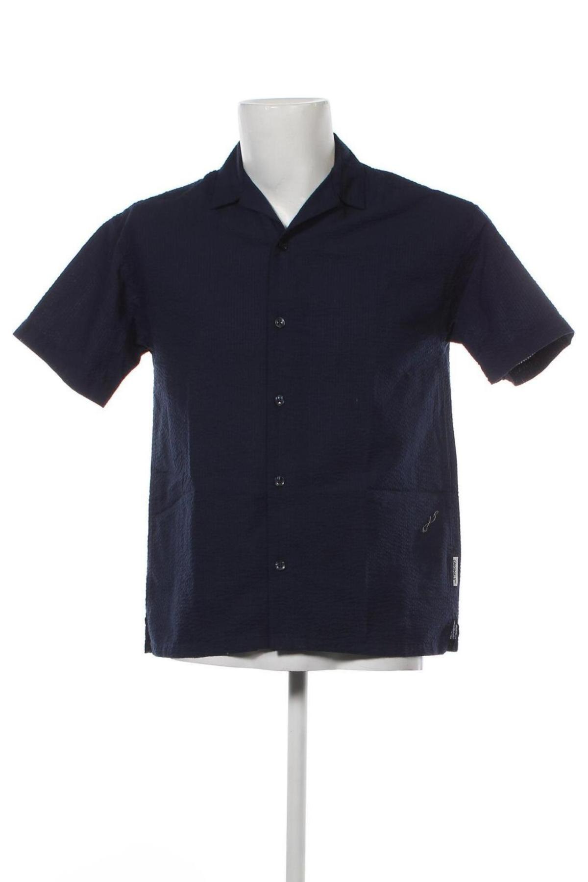 Ανδρικό πουκάμισο Originals By Jack & Jones, Μέγεθος XS, Χρώμα Μπλέ, Τιμή 14,72 €