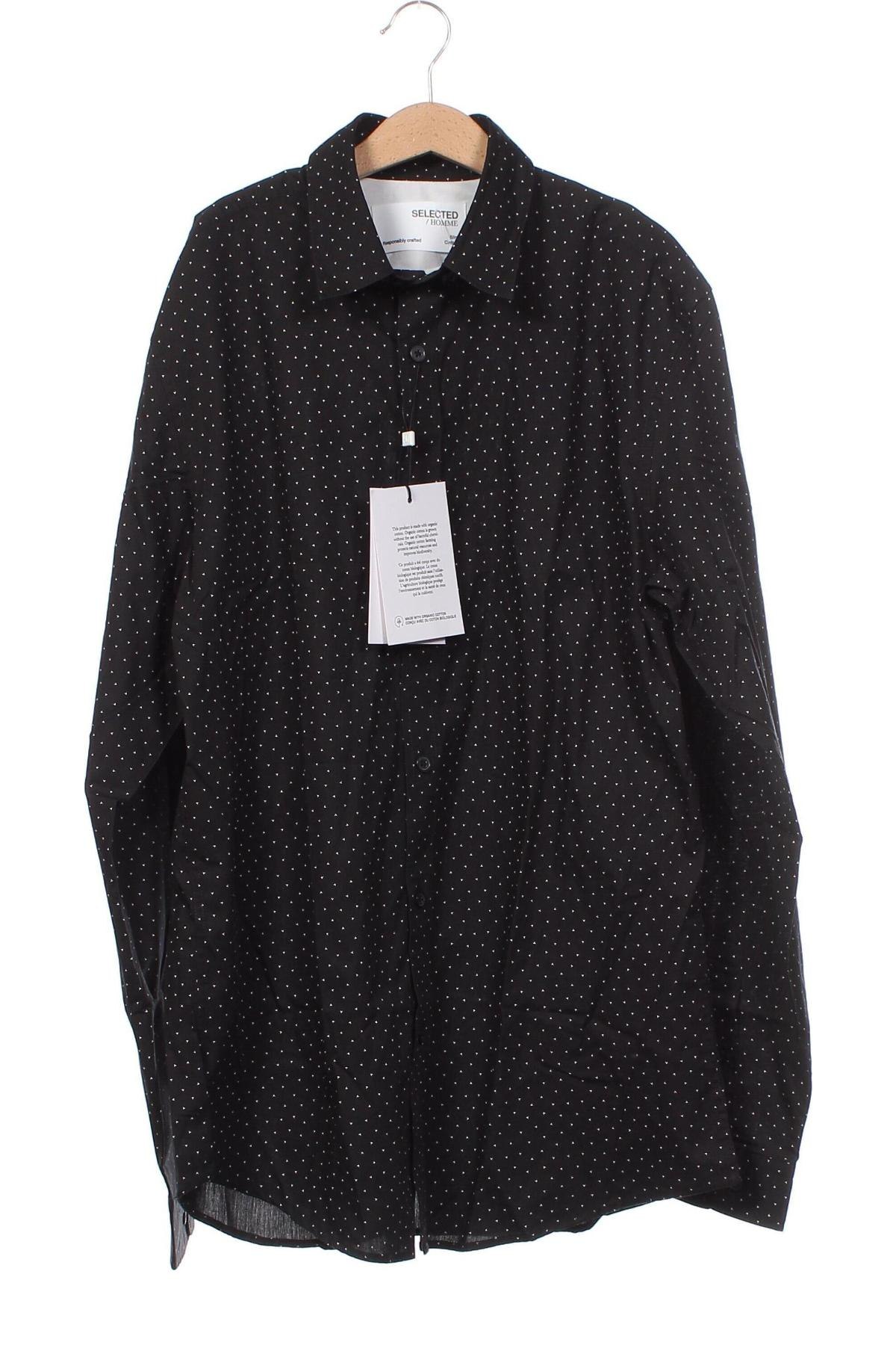 Ανδρικό πουκάμισο Selected Homme, Μέγεθος S, Χρώμα Μαύρο, Τιμή 5,07 €