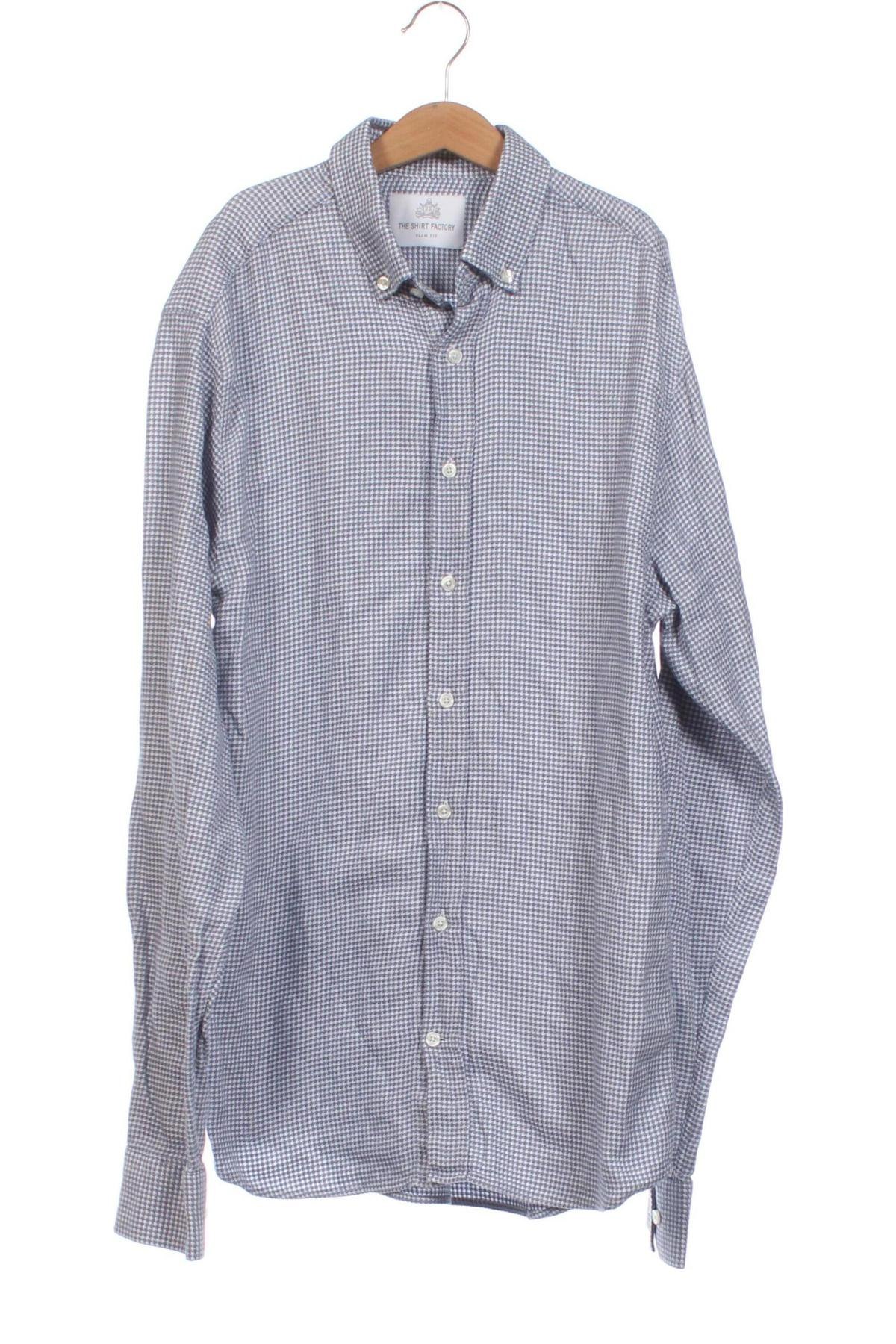 Herrenhemd The Shirt Factory, Größe S, Farbe Blau, Preis 2,99 €