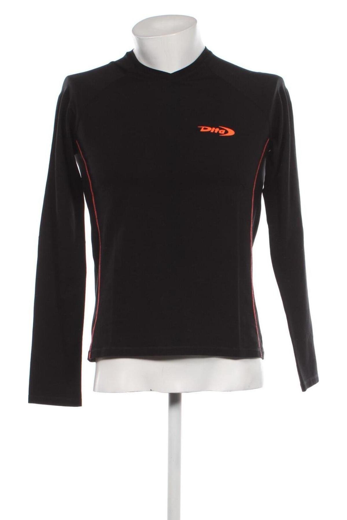 Ανδρική αθλητική μπλούζα Dita, Μέγεθος S, Χρώμα Μαύρο, Τιμή 3,71 €