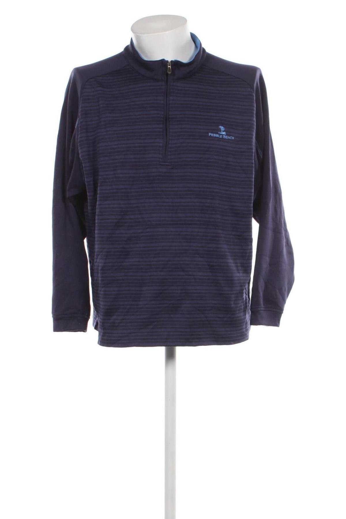 Ανδρική αθλητική μπλούζα Pebble Beach, Μέγεθος L, Χρώμα Μπλέ, Τιμή 8,36 €