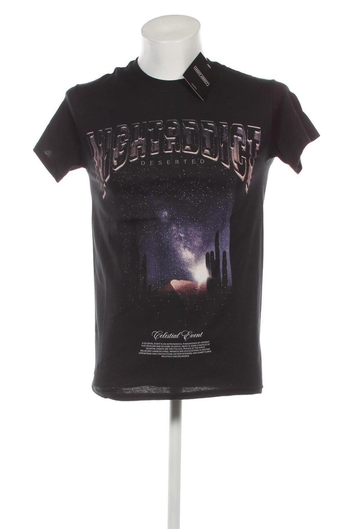 Herren T-Shirt NIGHT ADDICT, Größe XS, Farbe Schwarz, Preis € 5,98