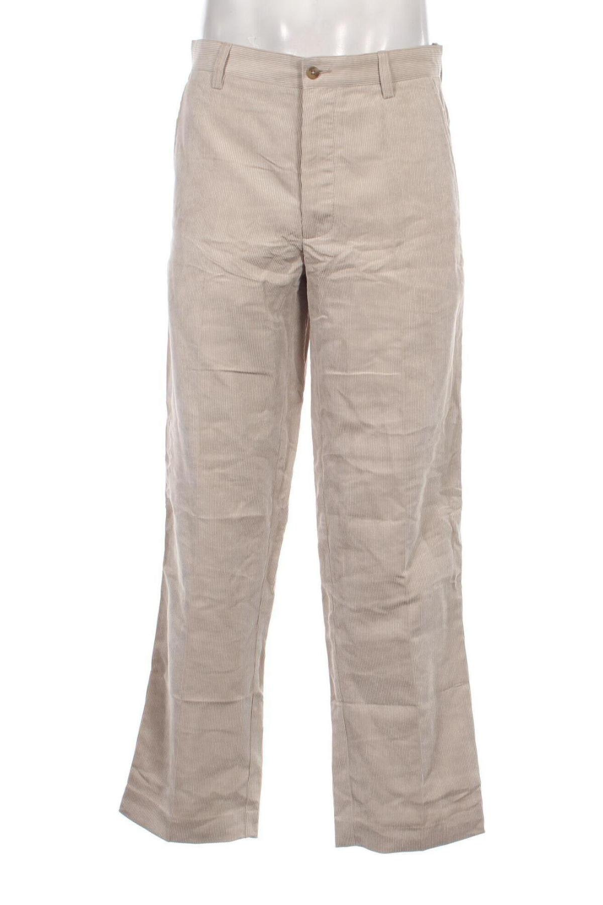 Pantaloni raiați de bărbați, Mărime M, Culoare Bej, Preț 13,35 Lei